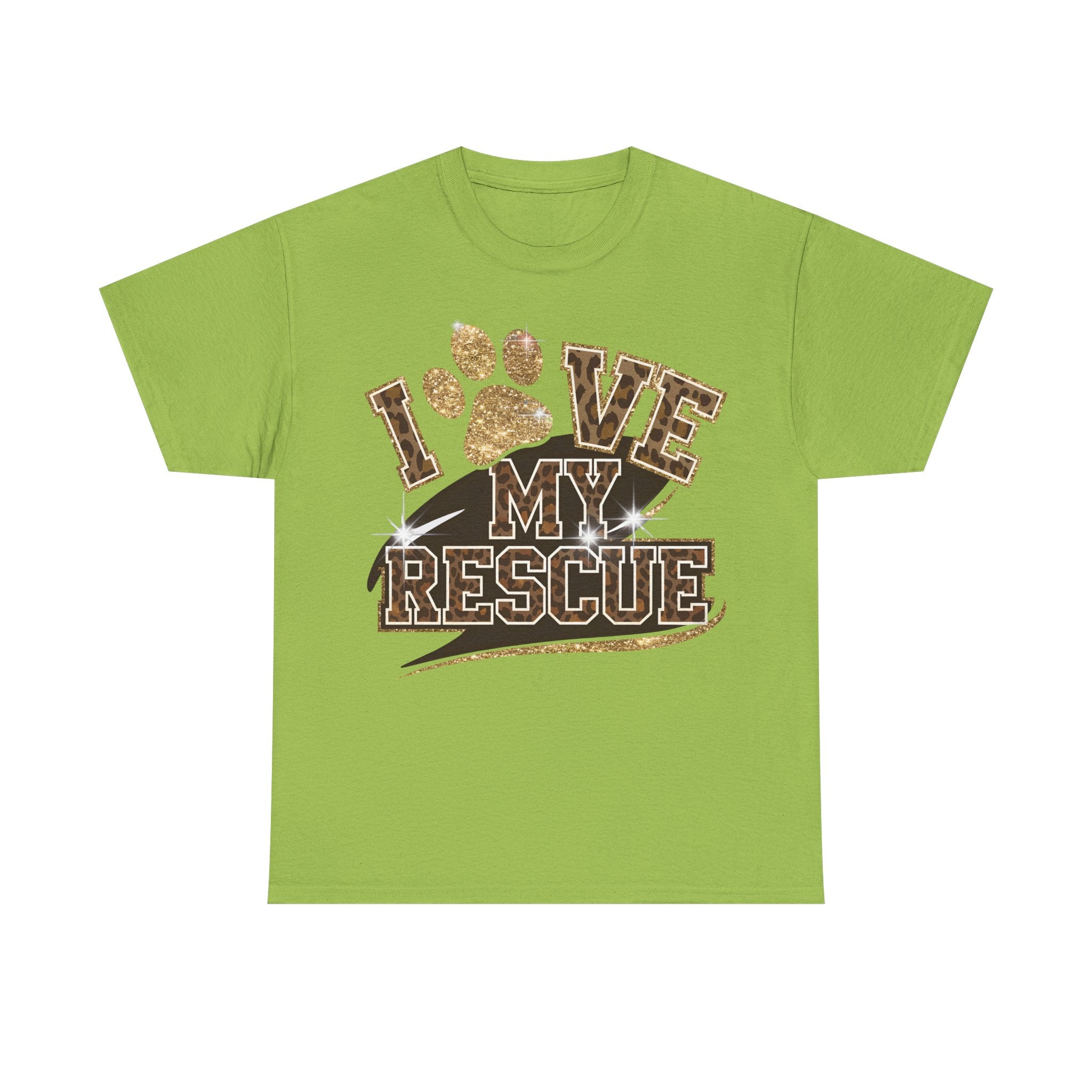 I Love My Rescue Dog Tee Shirt - T-Shirt Gift For Rescue Puppy Dog Owner - NEW