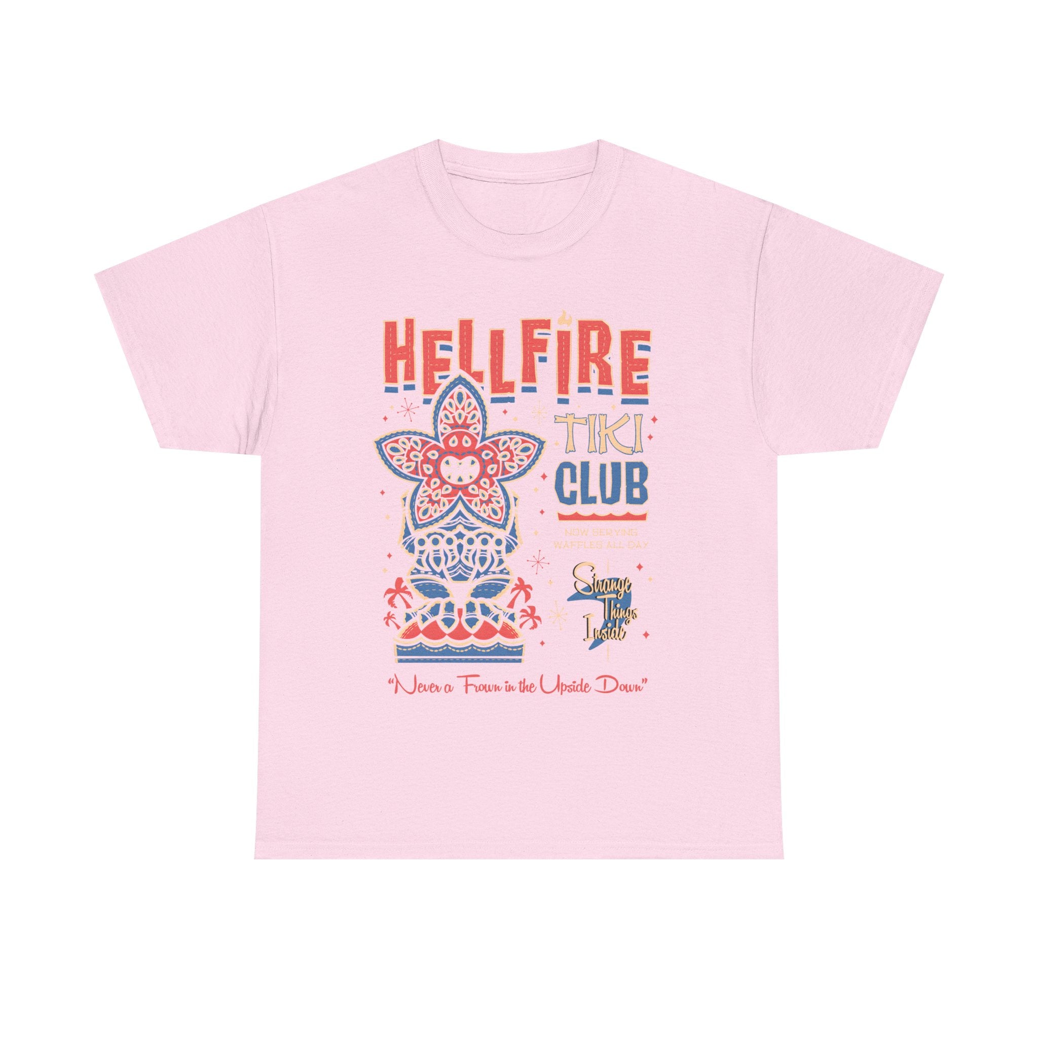 Hellfire Tiki Club Tee Shirt - Retro Tropical Stranger Things T-Shirt Gift