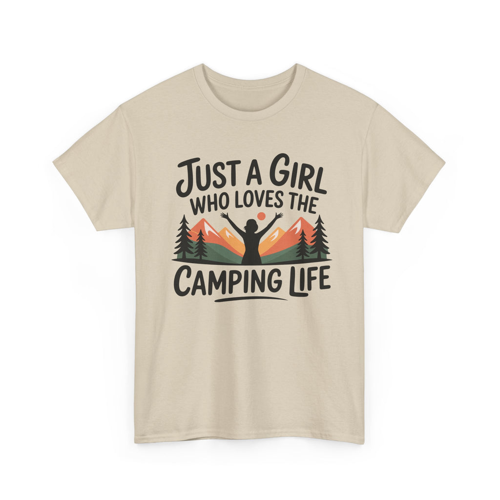 Funny Camper T-Shirt - Just A Girl Who Loves Camping Life - Vanlife T Shirt - Campervan Tee Shirt Gift NEW