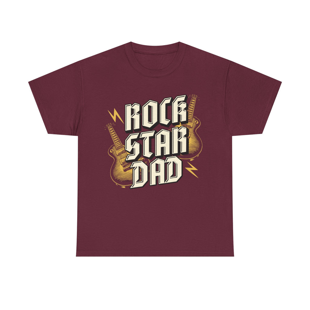 Rock Star Dad T-Shirt - Fathers Day Dads Birthday Gift Tee Shirt - NEW