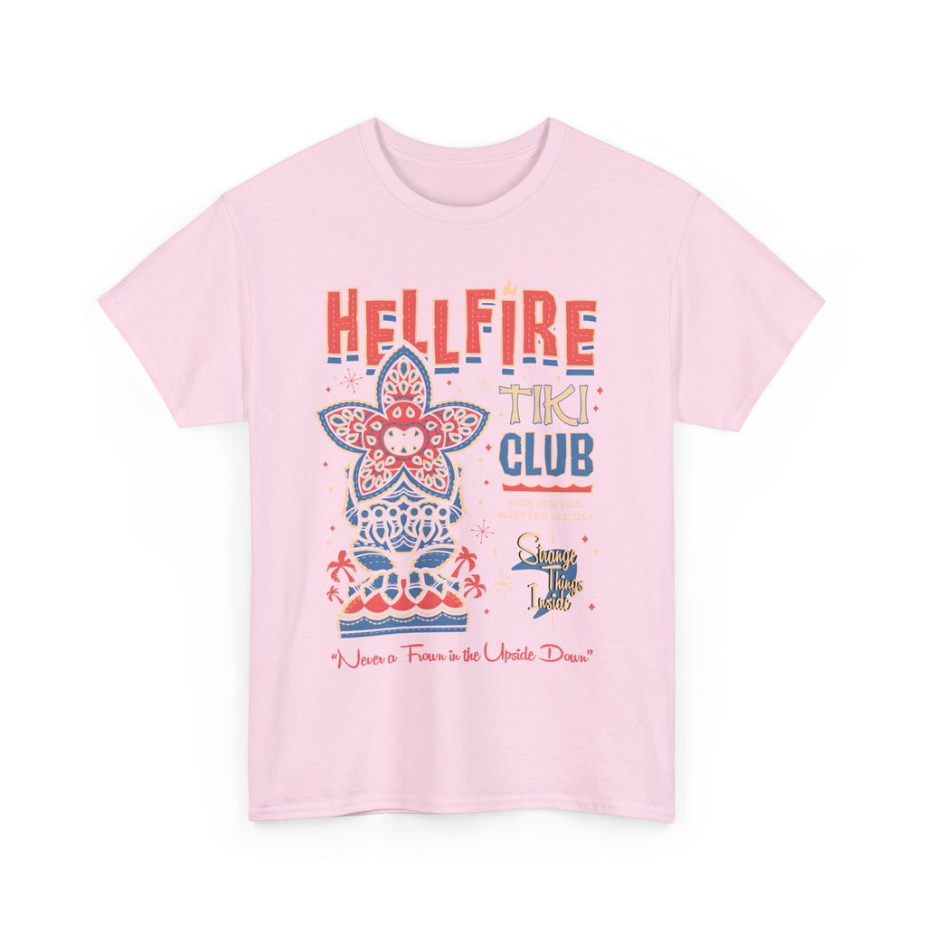 Hellfire Tiki Club Tee Shirt - Retro Tropical Stranger Things T-Shirt Gift