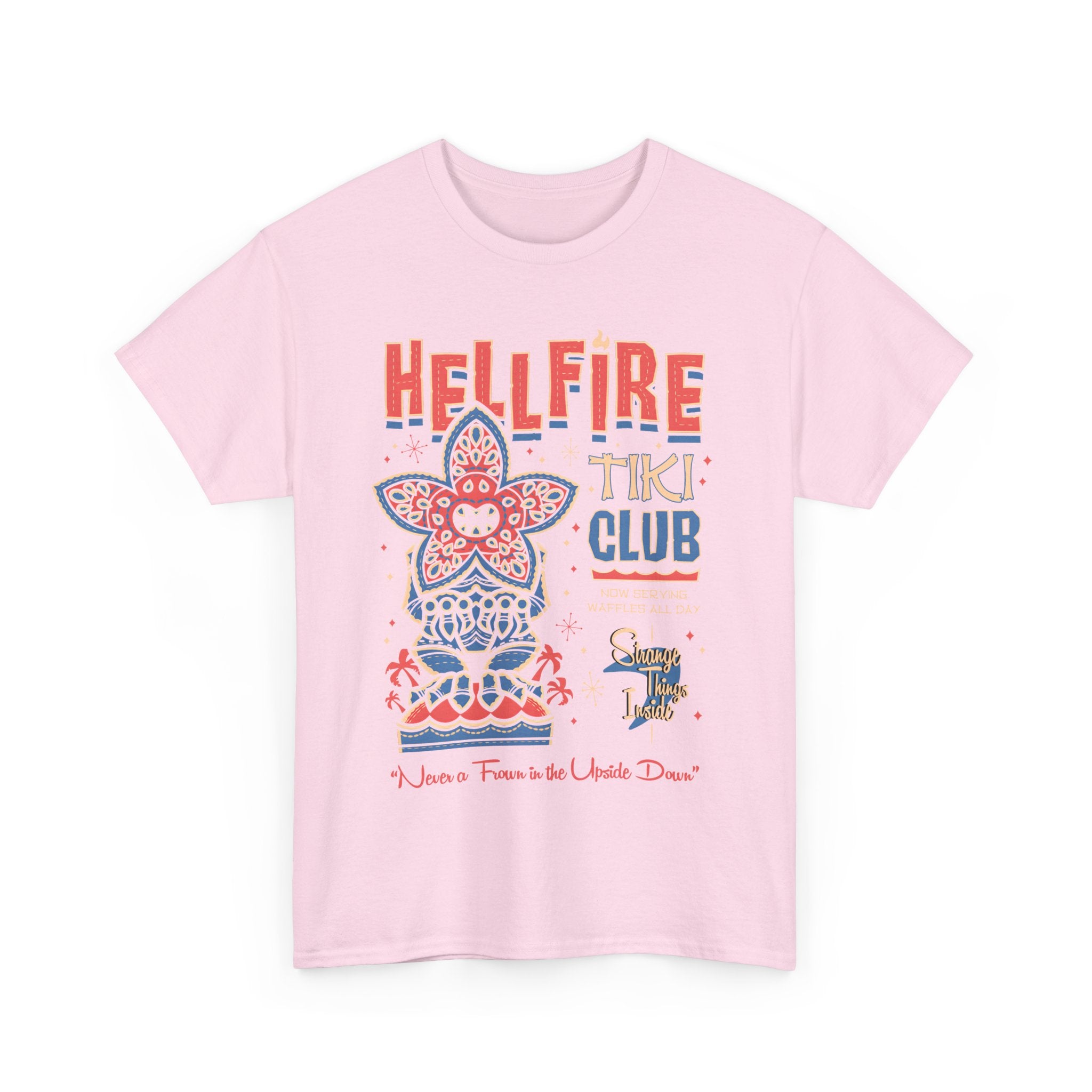 Hellfire Tiki Club Tee Shirt - Retro Tropical Stranger Things T-Shirt Gift