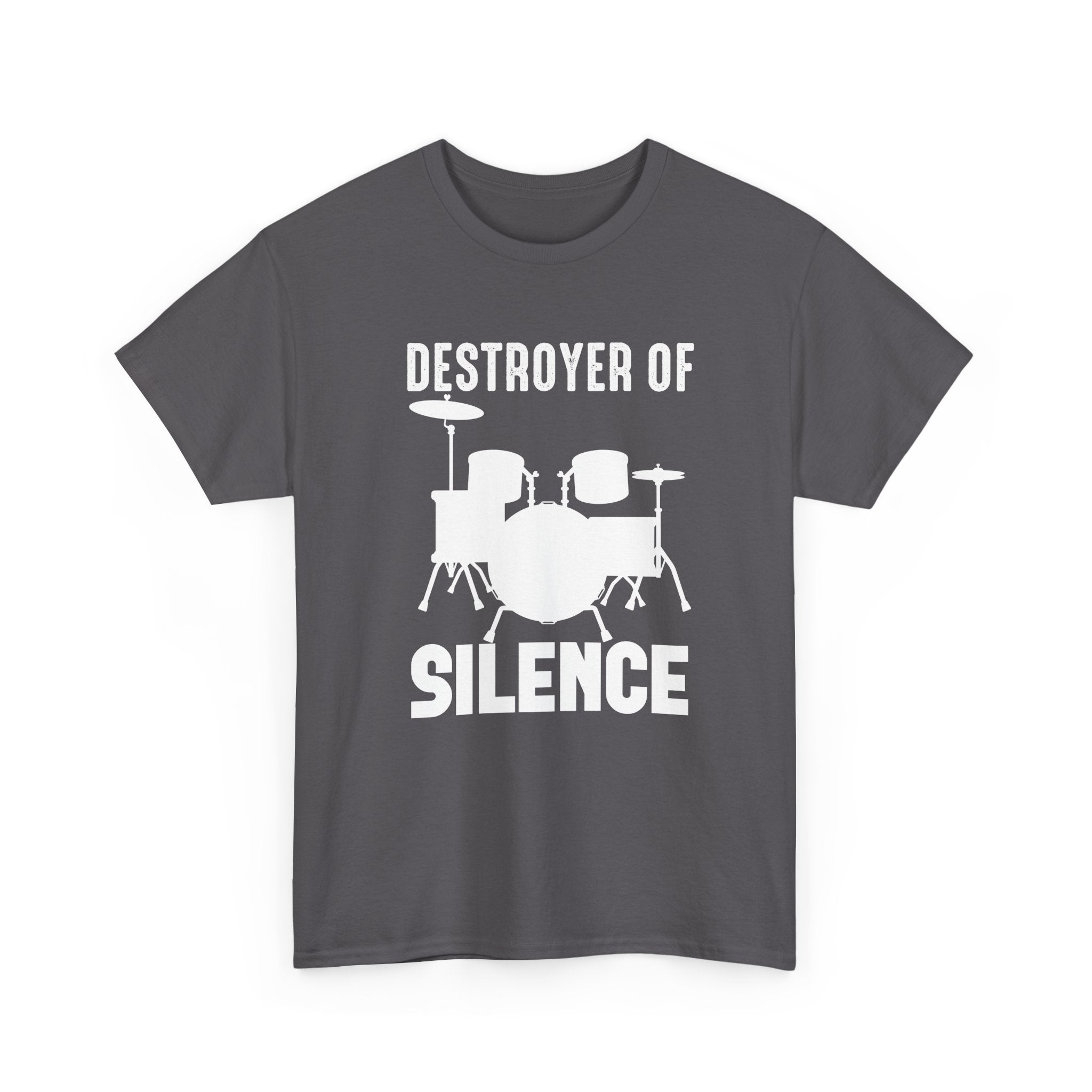 Drummer T-Shirt - Destroyer of Silence"- - Funny Drum Set Tee Shirt NEW