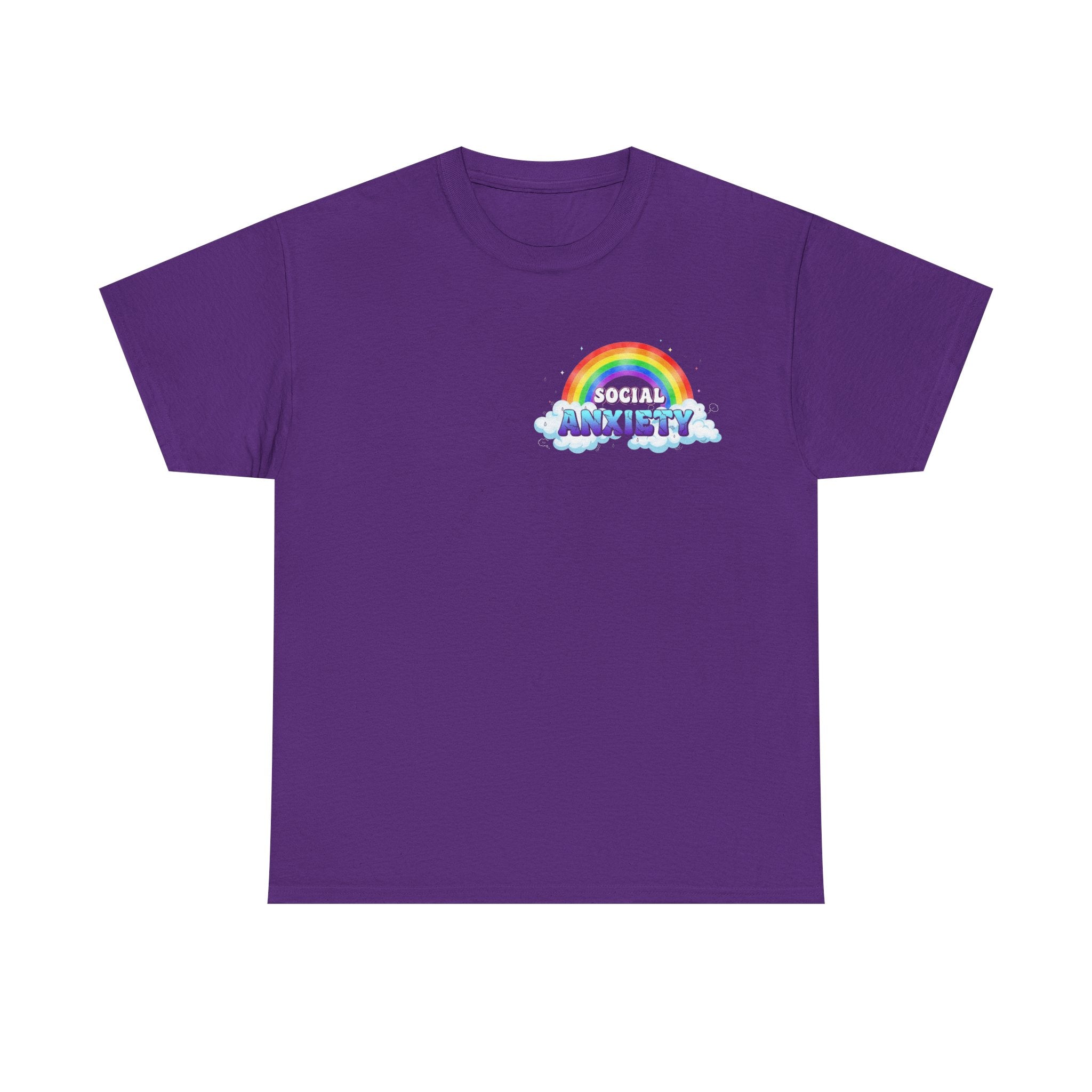 Social Anxiety Rainbow T-Shirt - Autism ADHD Neurodiverse Tee Shirt Gift