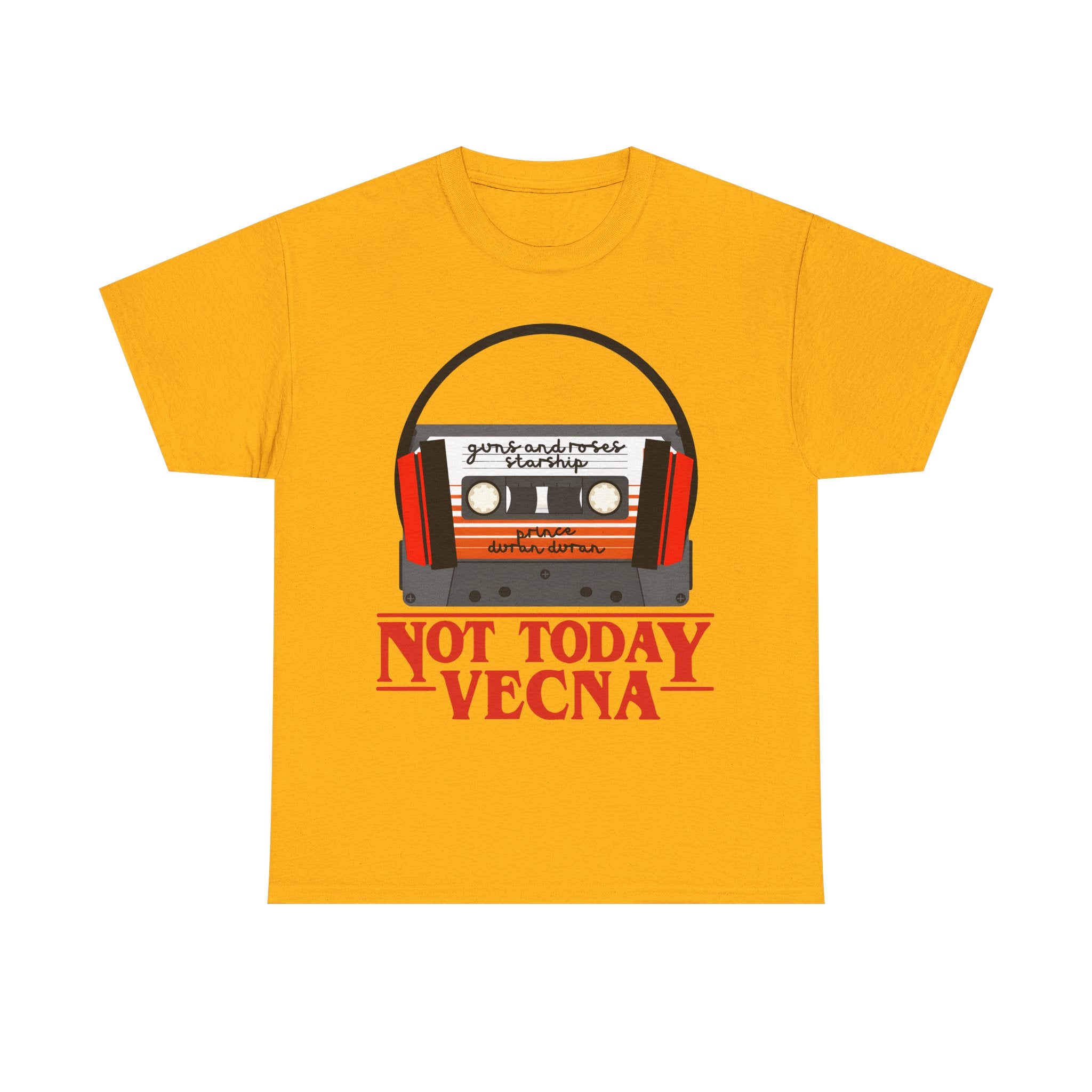 Not Today Vecna Cassette T-Shirt - Retro Stranger Things Tee Shirt - NEW
