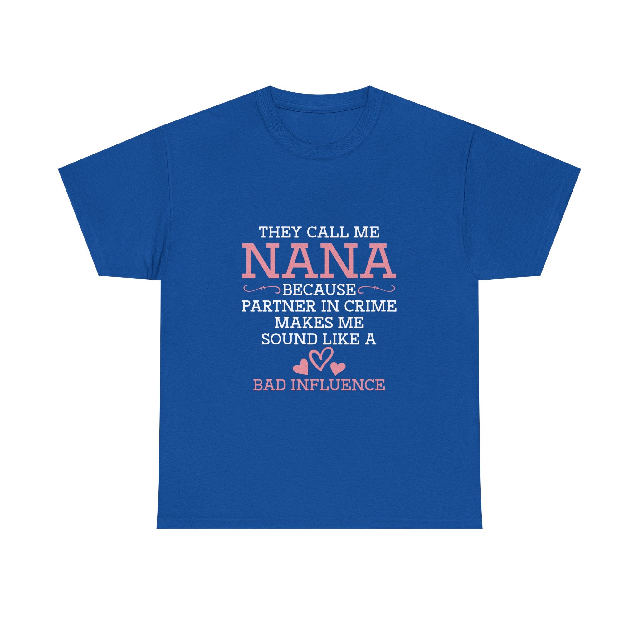 Nana Partner In Crime Tee Shirt - Funny Gift T-Shirt For Nanna Grandmother Grandma