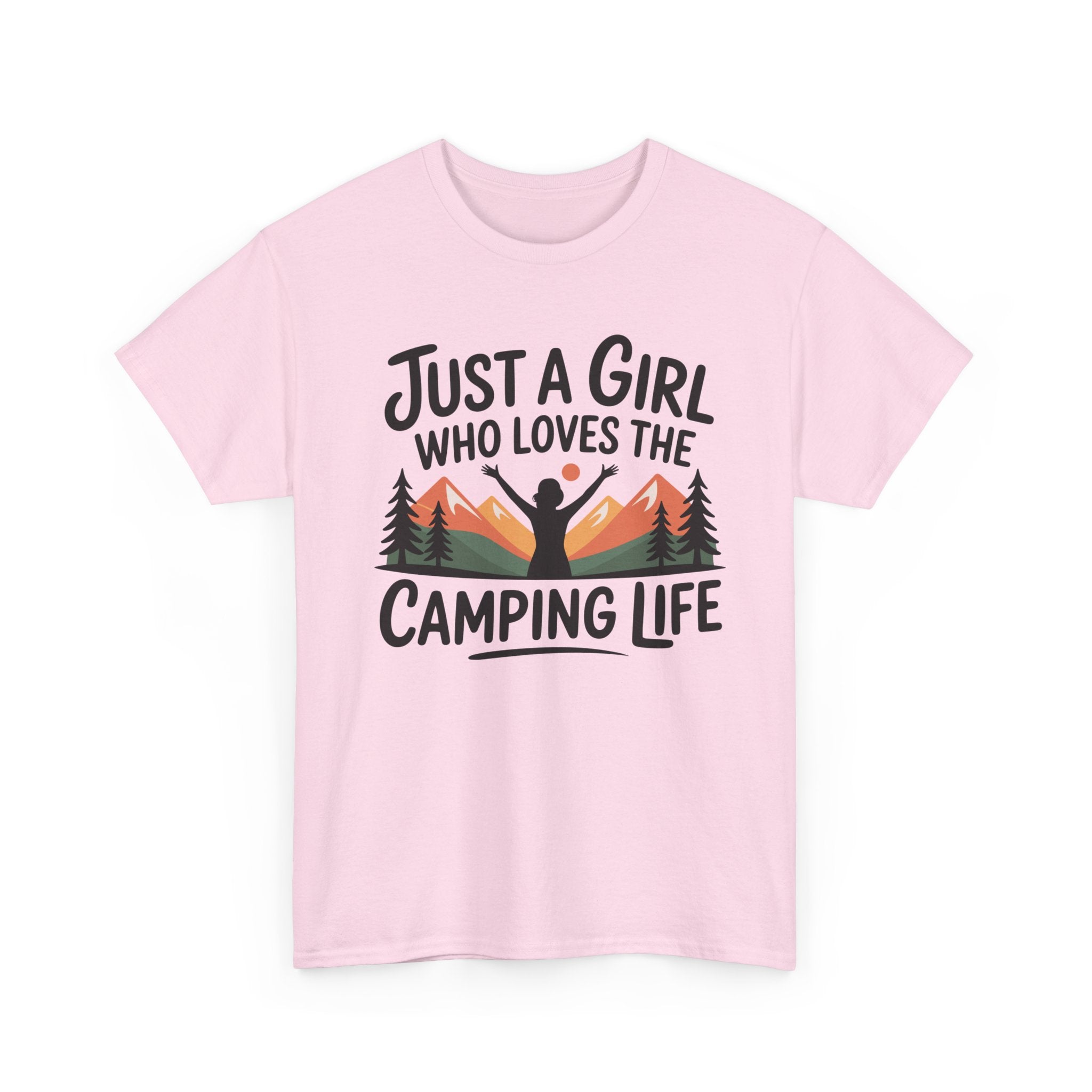 Camper T-Shirt - Just A Girl Who Loves Camping Life - Vanlife T Shirt - Campervan Tee Shirt Gift