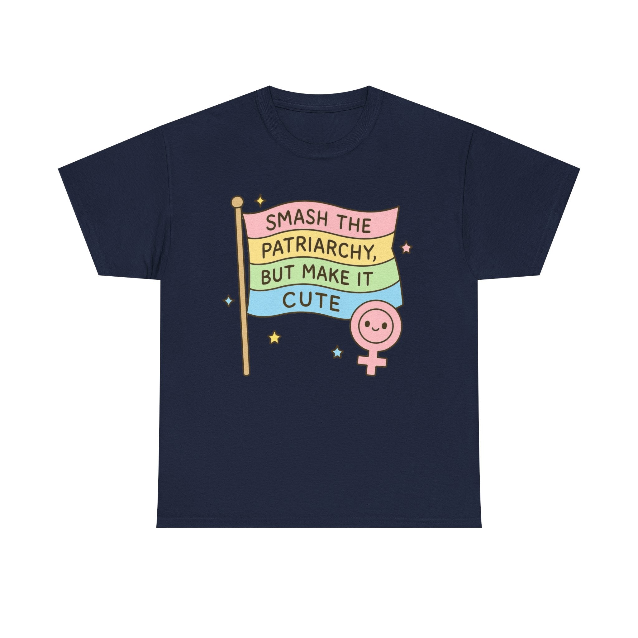 Funny Feminism T-Shirt - Smash The Patriachy But Make It Cute - Tee Shirt Gift For Strong Women Feminist - Anti Patriachy