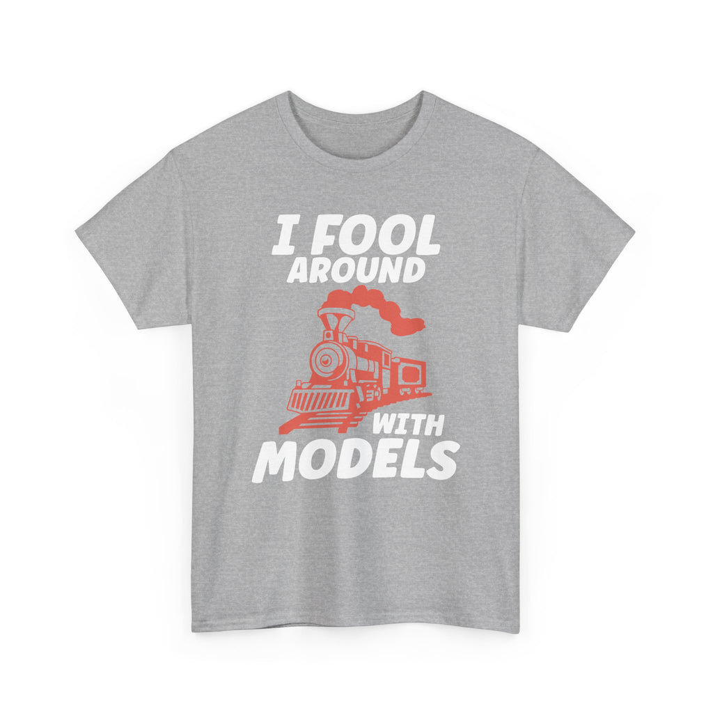 Train Set Model Tee Shirt - Funny T-Shirt Gift For Train Model Enthusiasts - Gift For Dad Grandad Into Trains