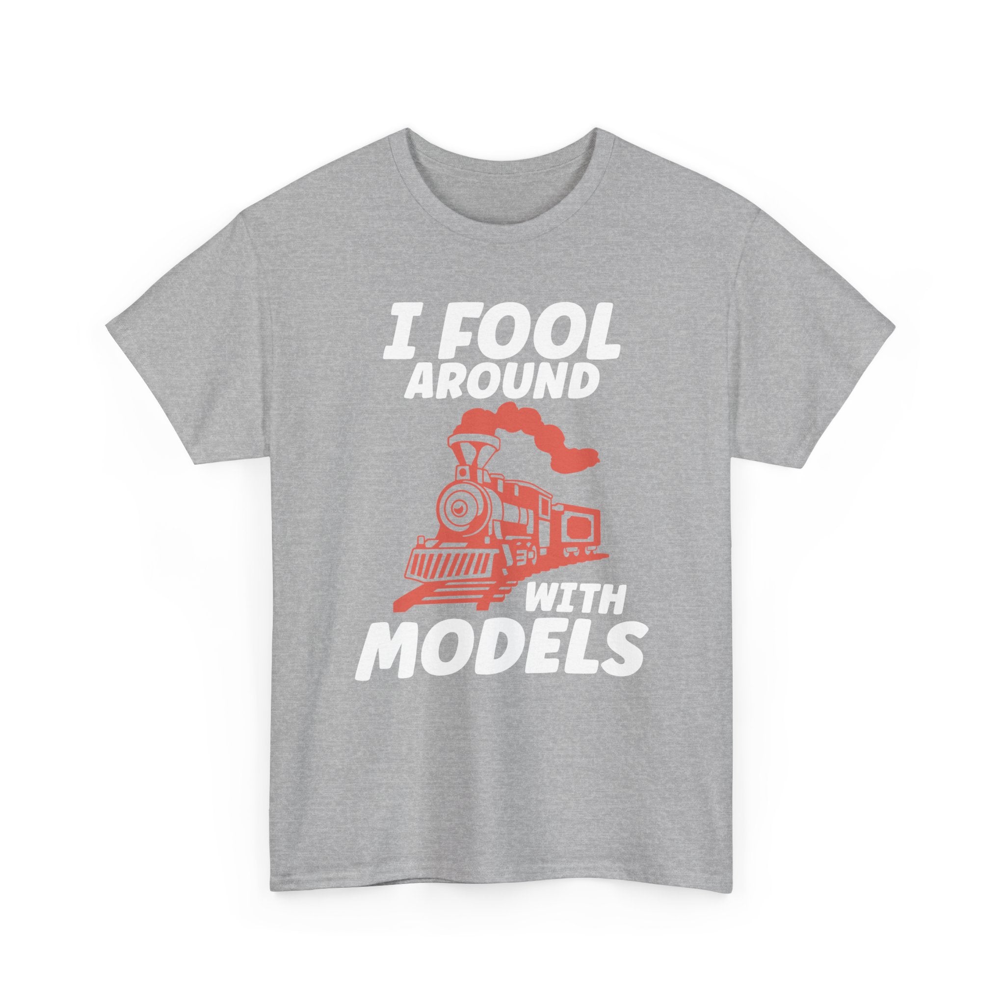 Train Set Model Tee Shirt - Funny T-Shirt Gift For Train Model Enthusiasts - Gift For Dad Grandad Into Trains