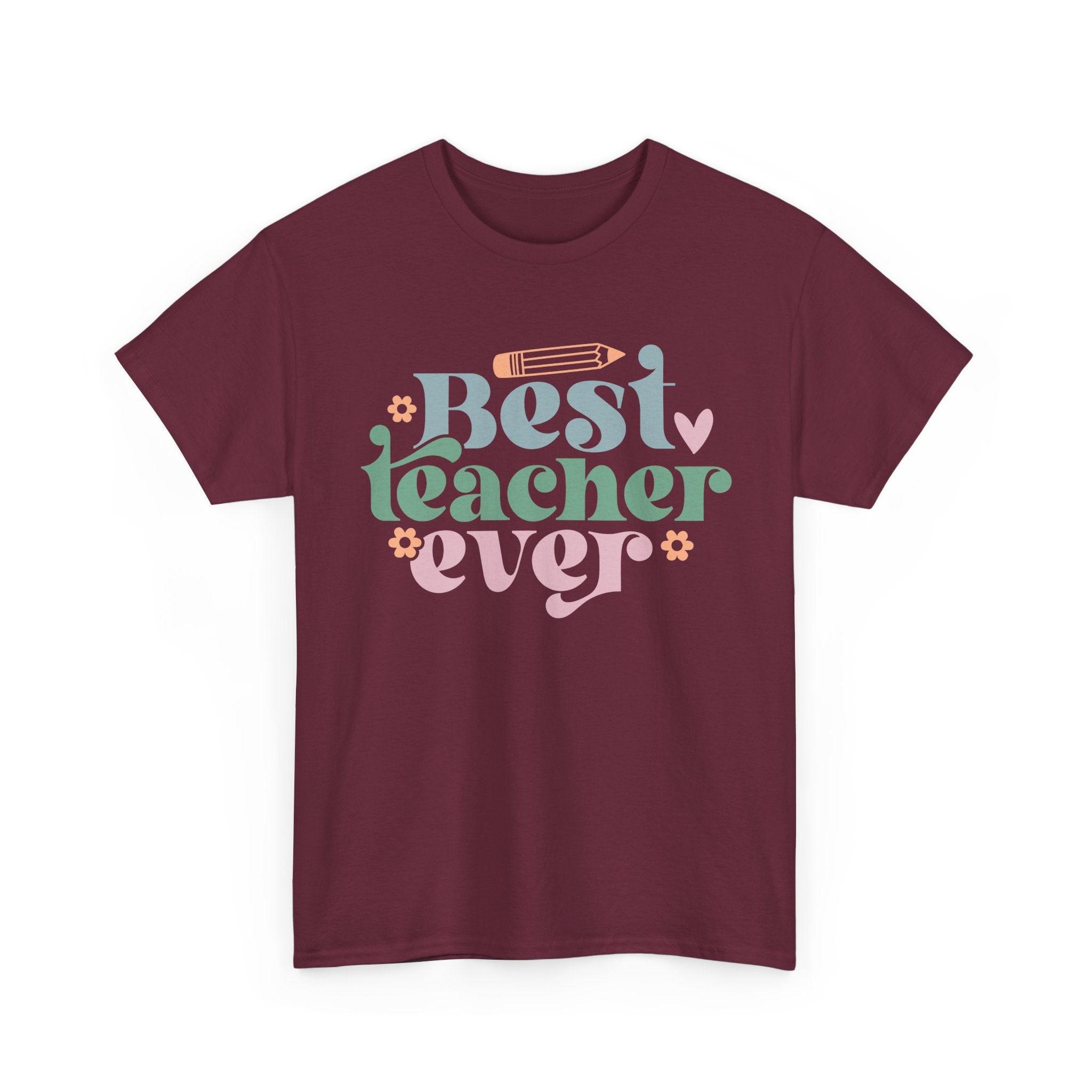 Best Teacher Ever Tee Shirt - T-Shirt Gift - Present For Teachers - NEW
