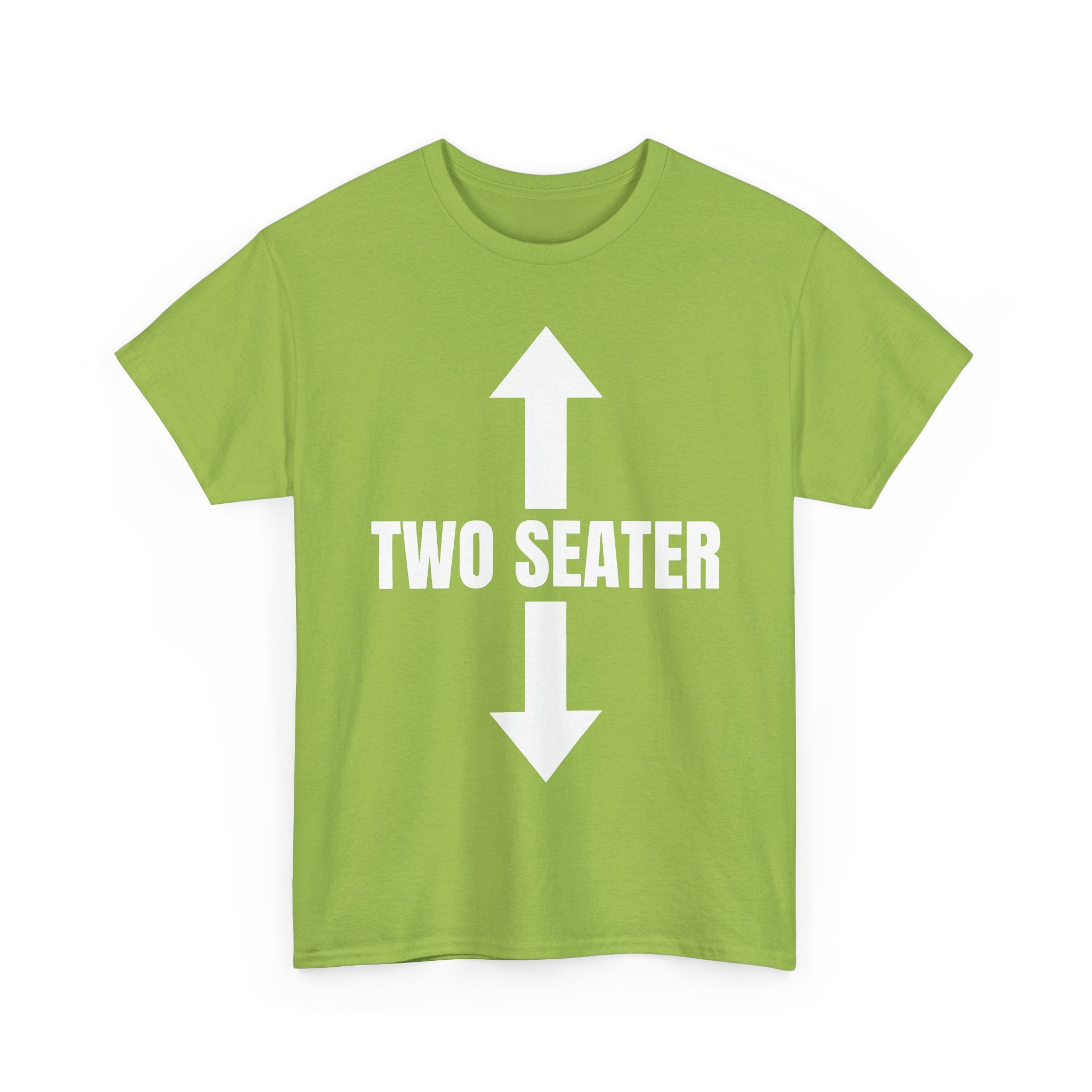 Two Seater T-Shirt - Funny Adult Rude 2 Seat Tee - Offensive Gift