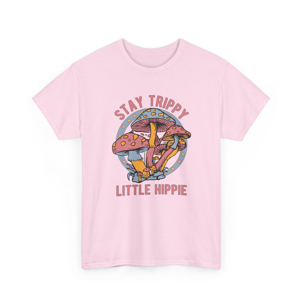Stay Trippy Little Hippie T-Shirt - Funny Magic Mushroom Tee Shirt - Gift NEW