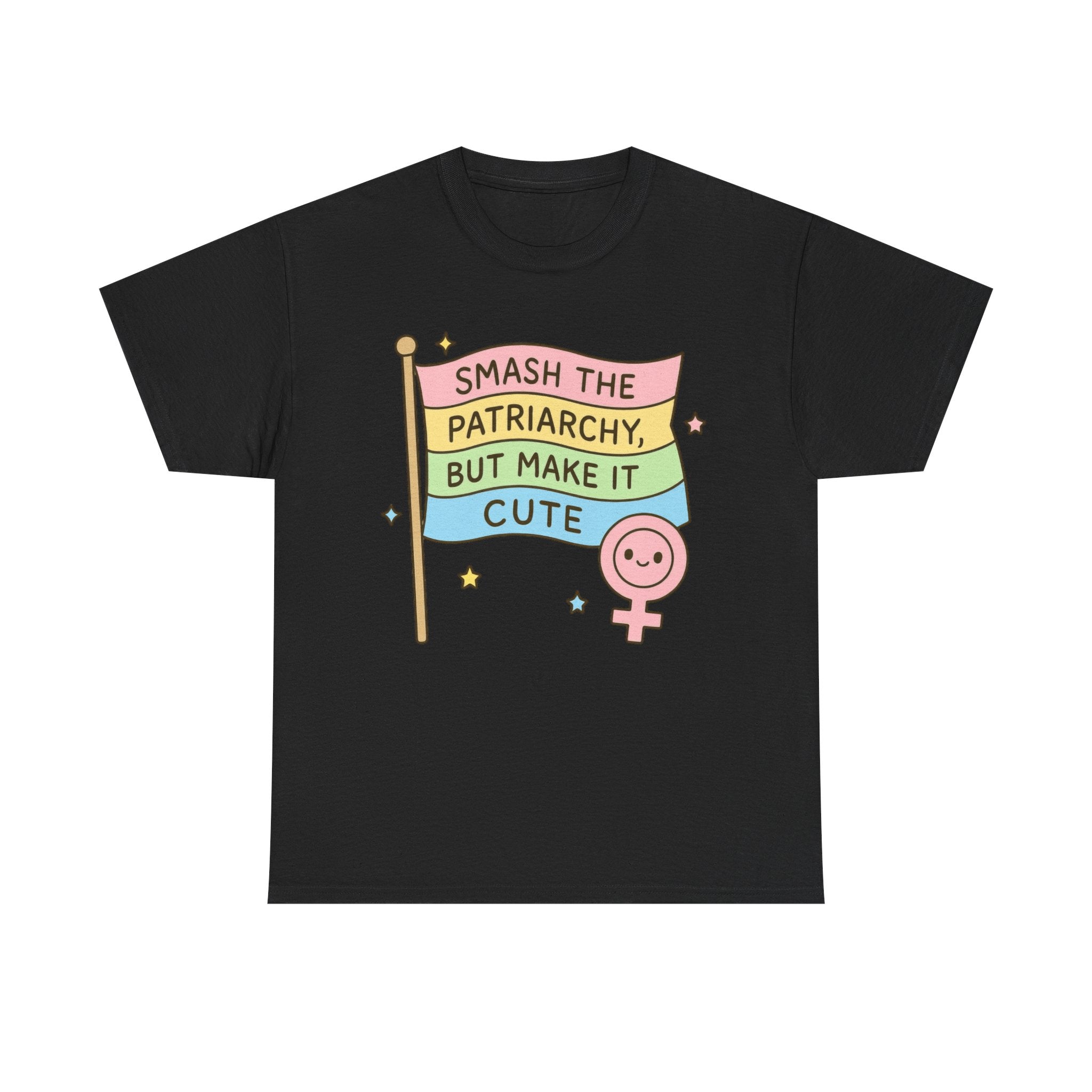 Funny Feminism T-Shirt - Smash The Patriachy But Make It Cute - Tee Shirt Gift For Strong Women Feminist - Anti Patriachy