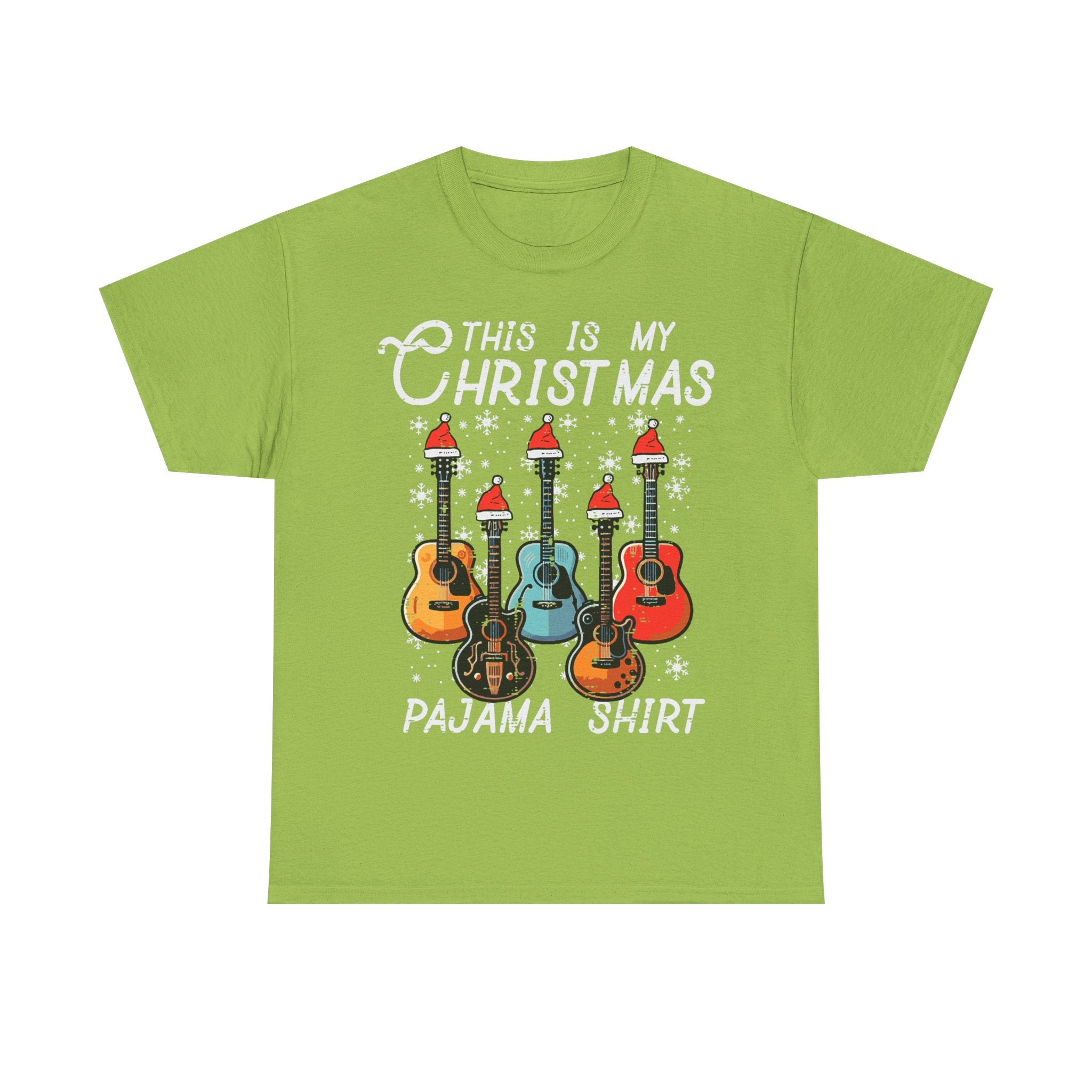 Guitar T-Shirt Xmas Gift - This Is My Christmas Pajama Shirt - Guitarist Tee Pyjama Shirt