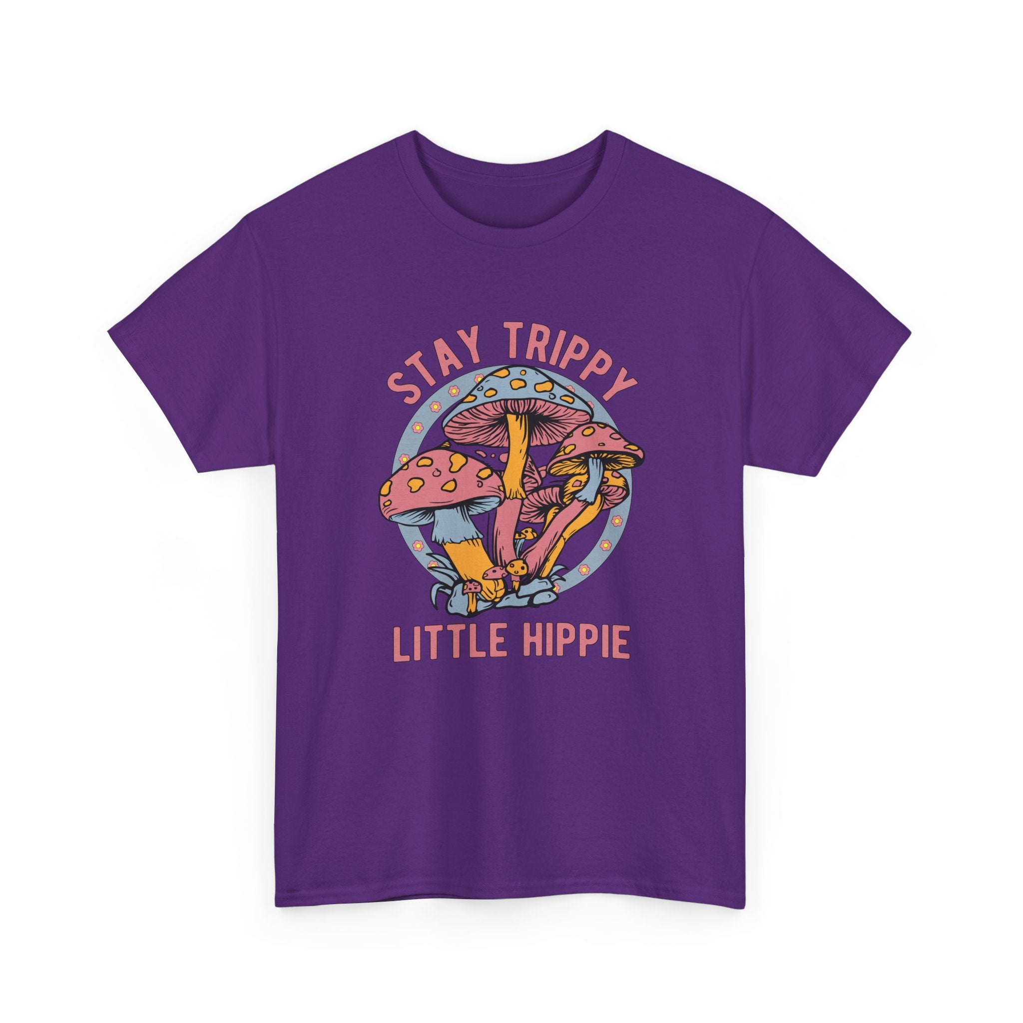 Stay Trippy Little Hippie T-Shirt - Funny Magic Mushroom Tee Shirt - Gift NEW