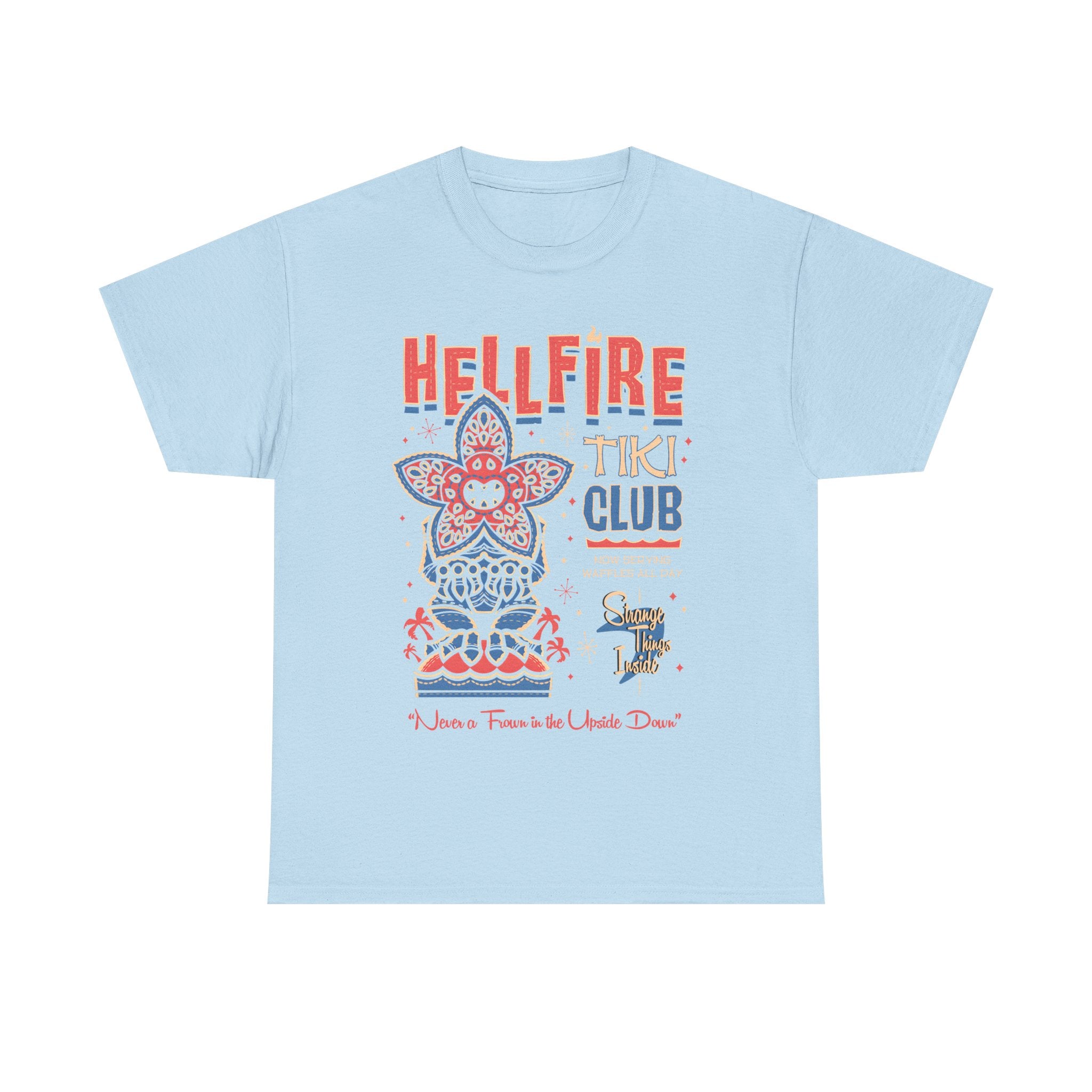 Hellfire Tiki Club Tee Shirt - Retro Tropical Stranger Things T-Shirt Gift