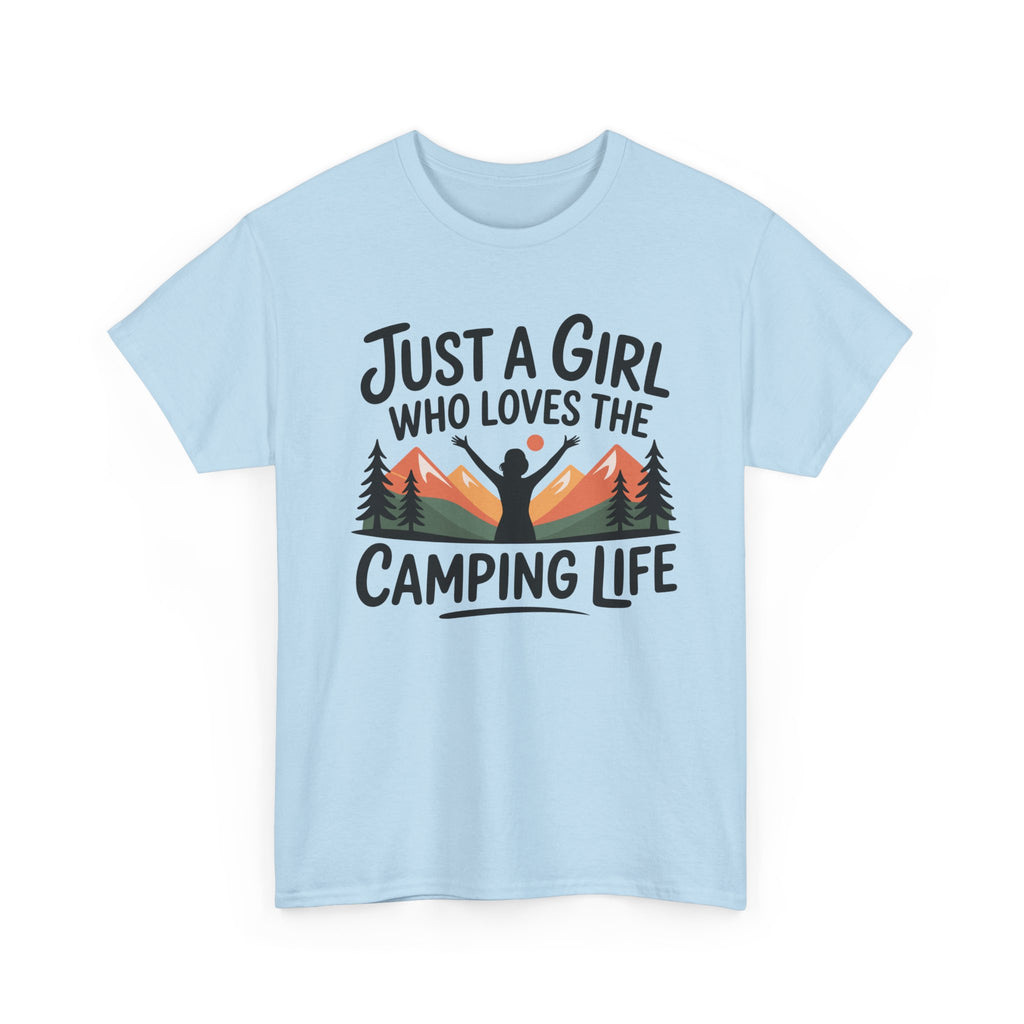 Funny Camper T-Shirt - Just A Girl Who Loves Camping Life - Vanlife T Shirt - Campervan Tee Shirt Gift NEW