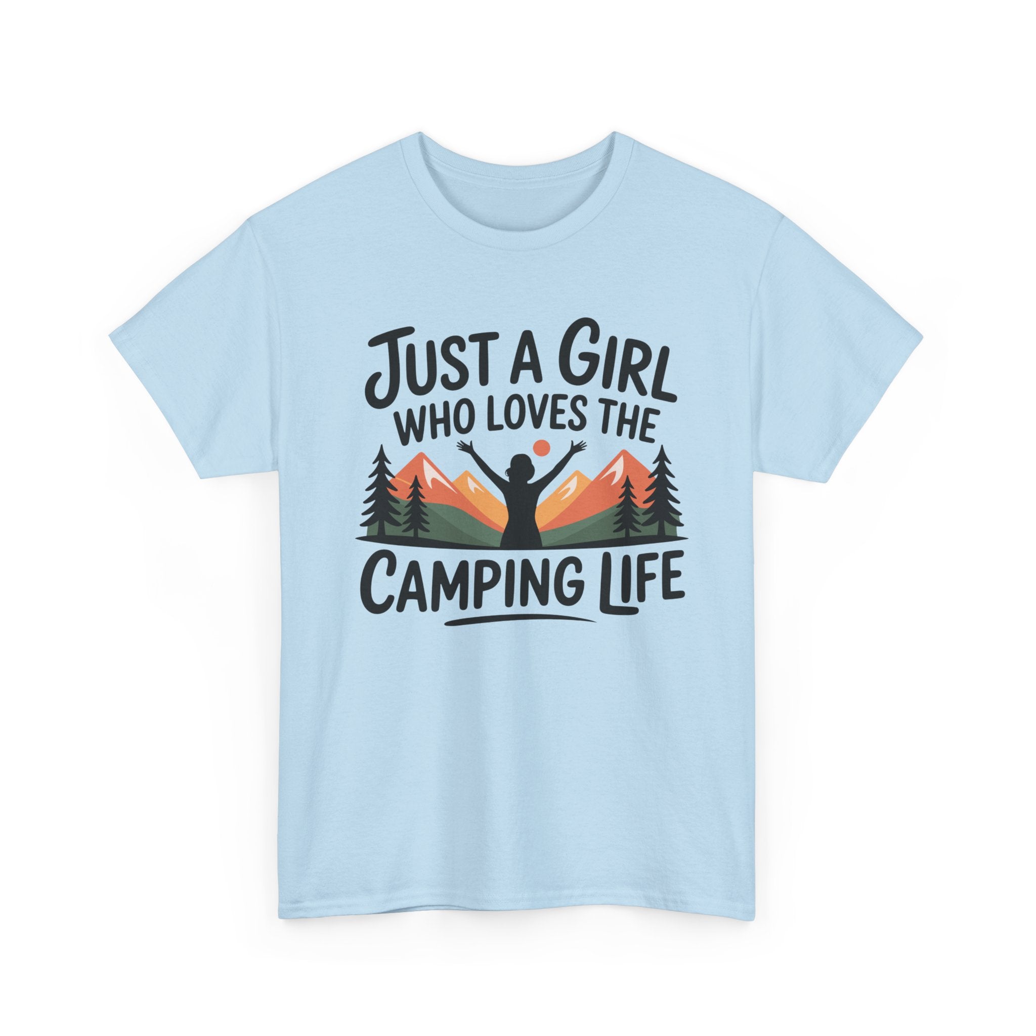 Funny Camper T-Shirt - Just A Girl Who Loves Camping Life - Vanlife T Shirt - Campervan Tee Shirt Gift NEW