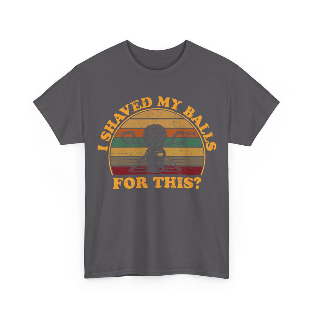 Funny Golf T-Shirt - I Shaved My Balls For This - Curb Your Enthusiasm - Rude Gift Tee Shirt