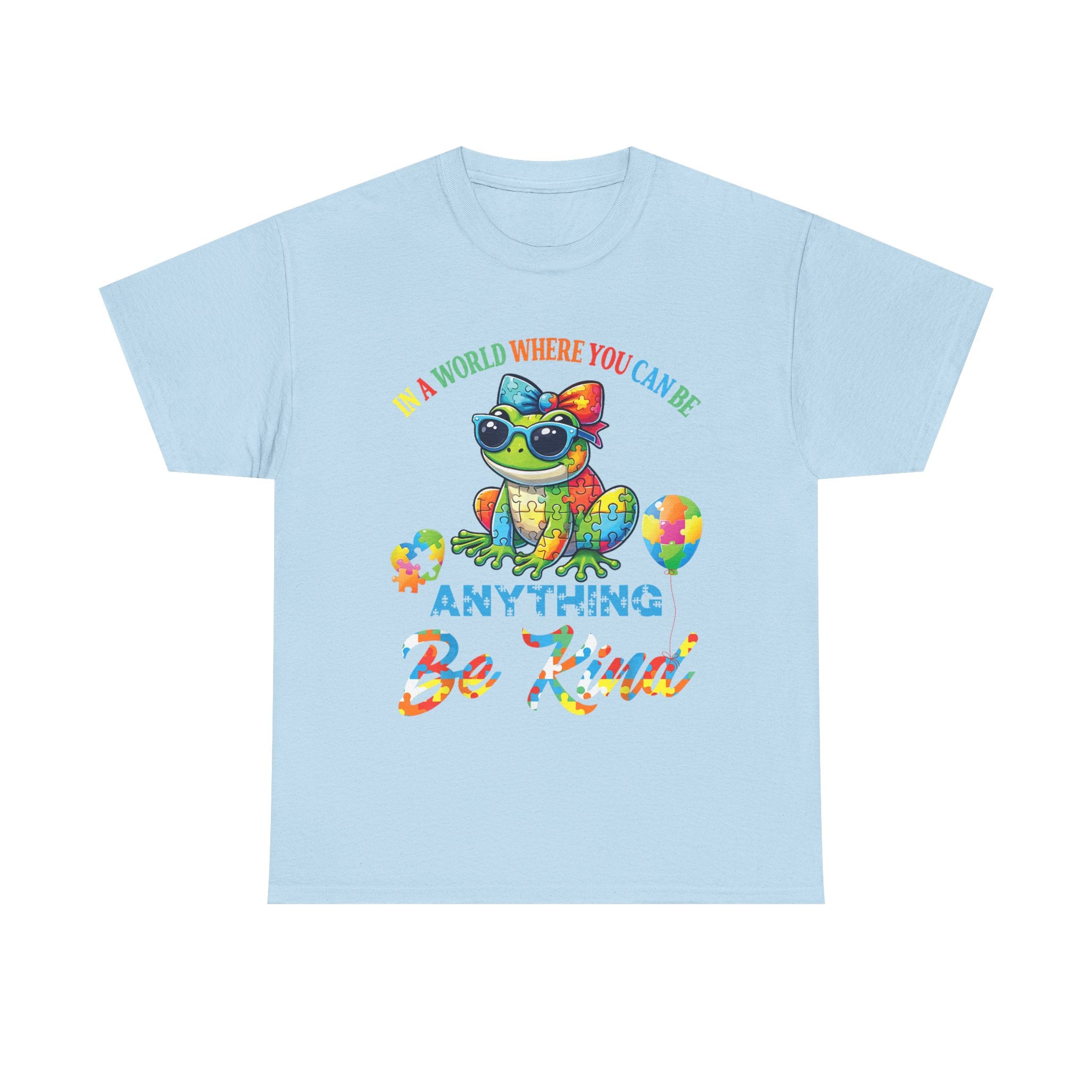 Be Kind Turtle T‑Shirt - A World Where You Can Be Anything Be Kind - Autism ADHD Tee Shirt