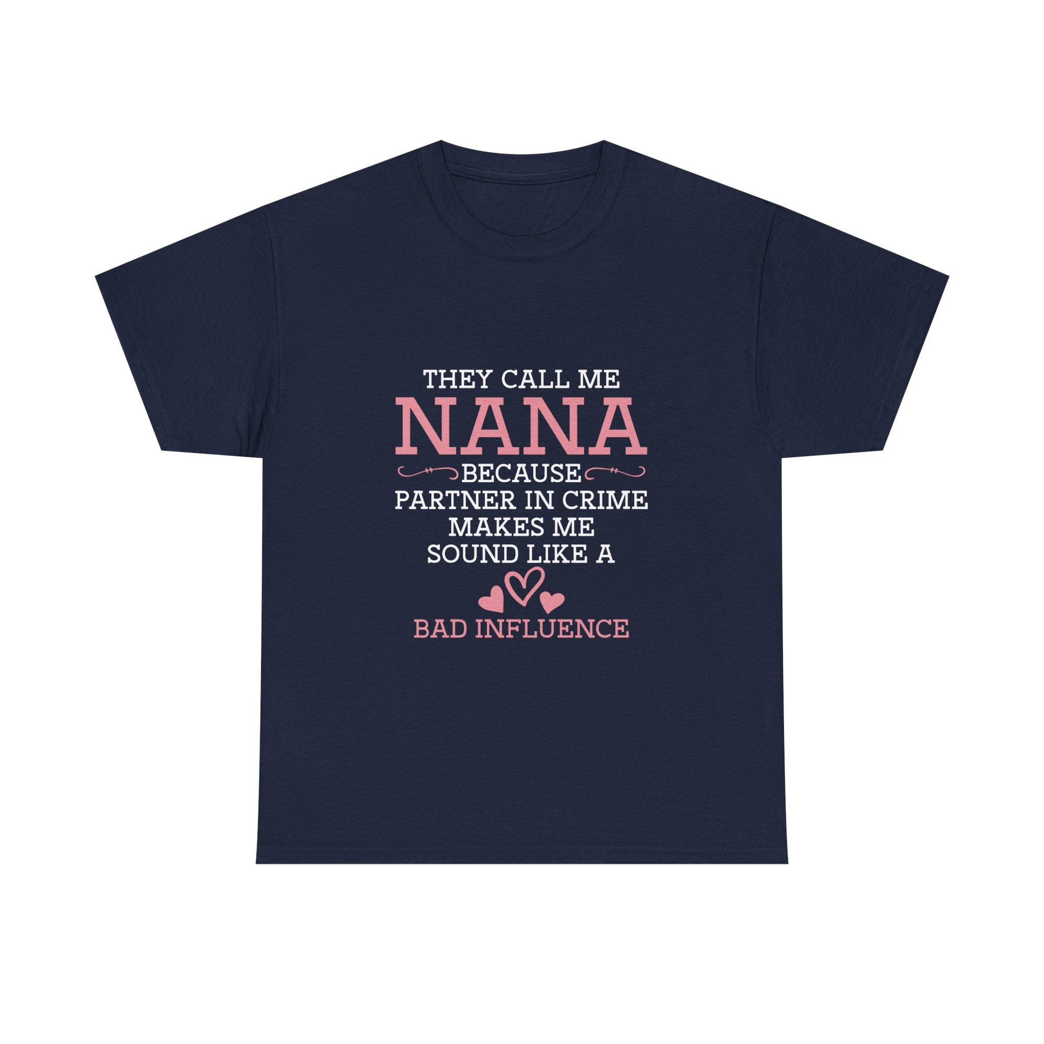 Nana Partner In Crime Tee Shirt - Funny Gift T-Shirt For Nanna Grandmother Grandma