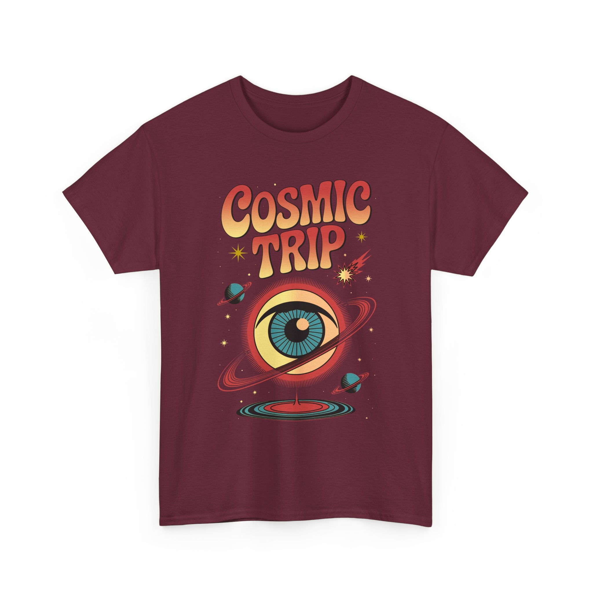 Cosmic Trip T-Shirt — Retro Space Eye Graphic Psychedelic Tee