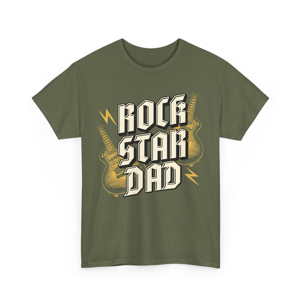 Rock Star Dad T-Shirt - Fathers Day Dads Birthday Gift Tee Shirt - NEW