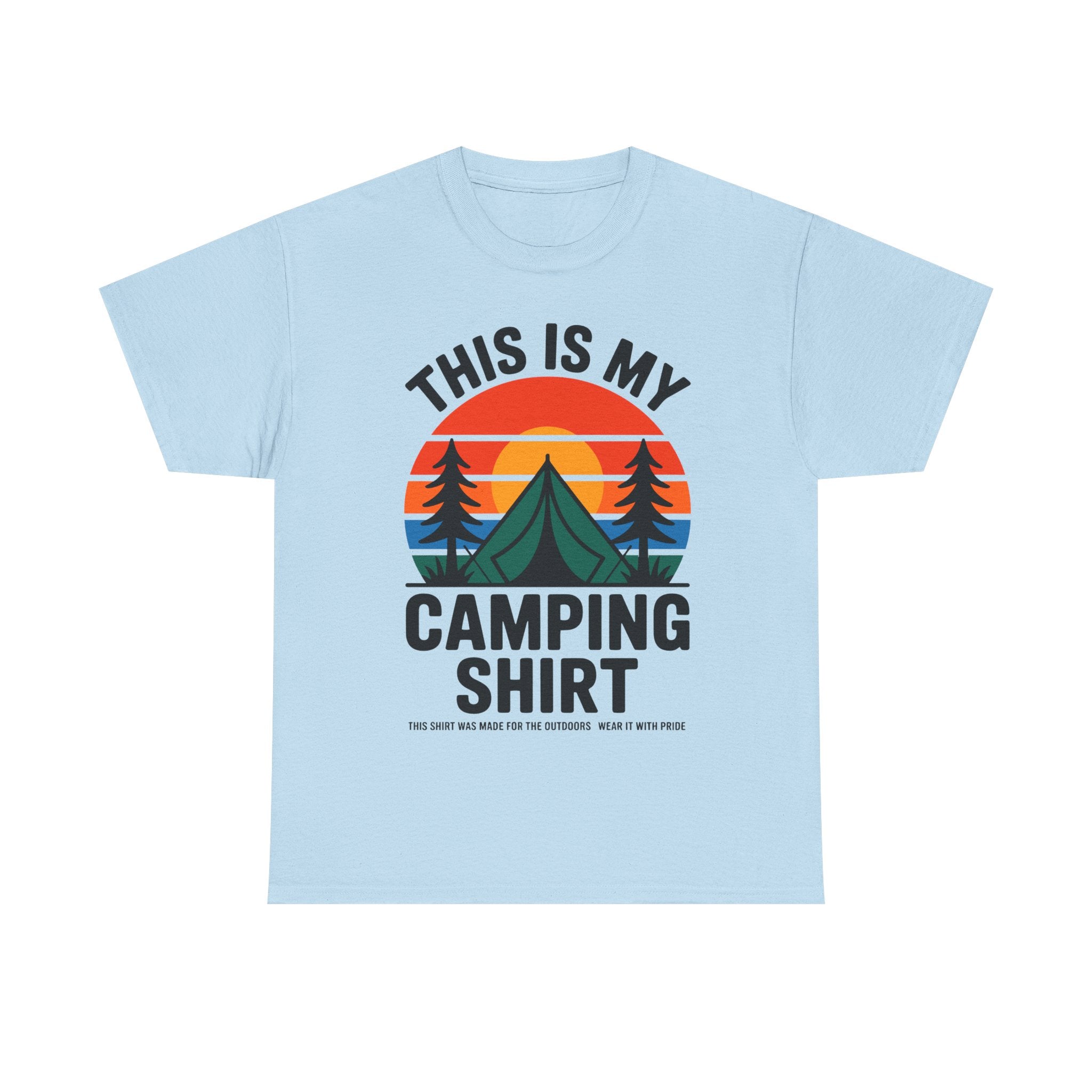 T-Shirt - This Is My Camping Shirt - Funny T Shirt Gift For Campers - Vanlife Tee For Campervan Vanlifers