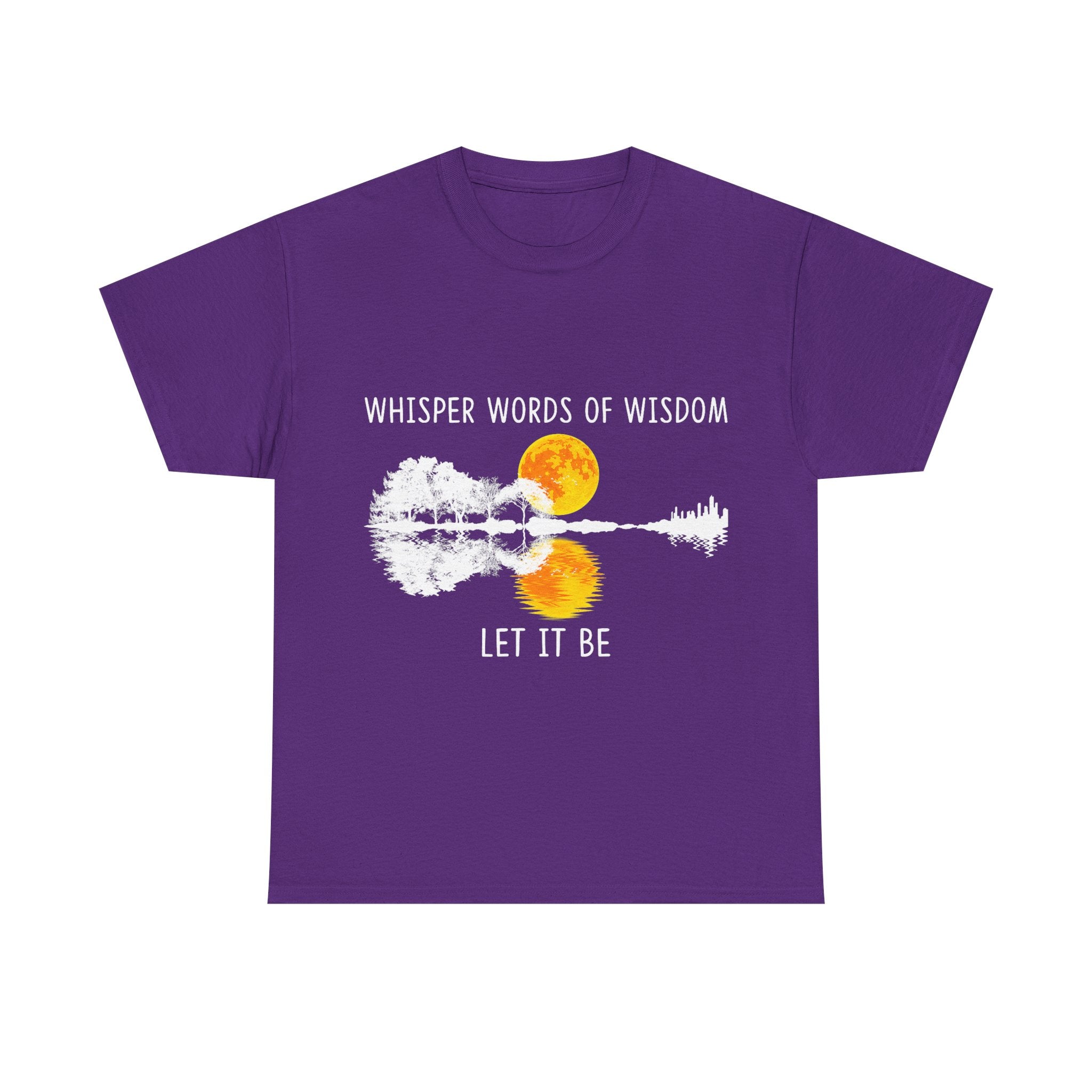 Guitar T-Shirt - Whisper Words of Wisdom - Beatles Vintage Music Tee Shirt for Guitarist