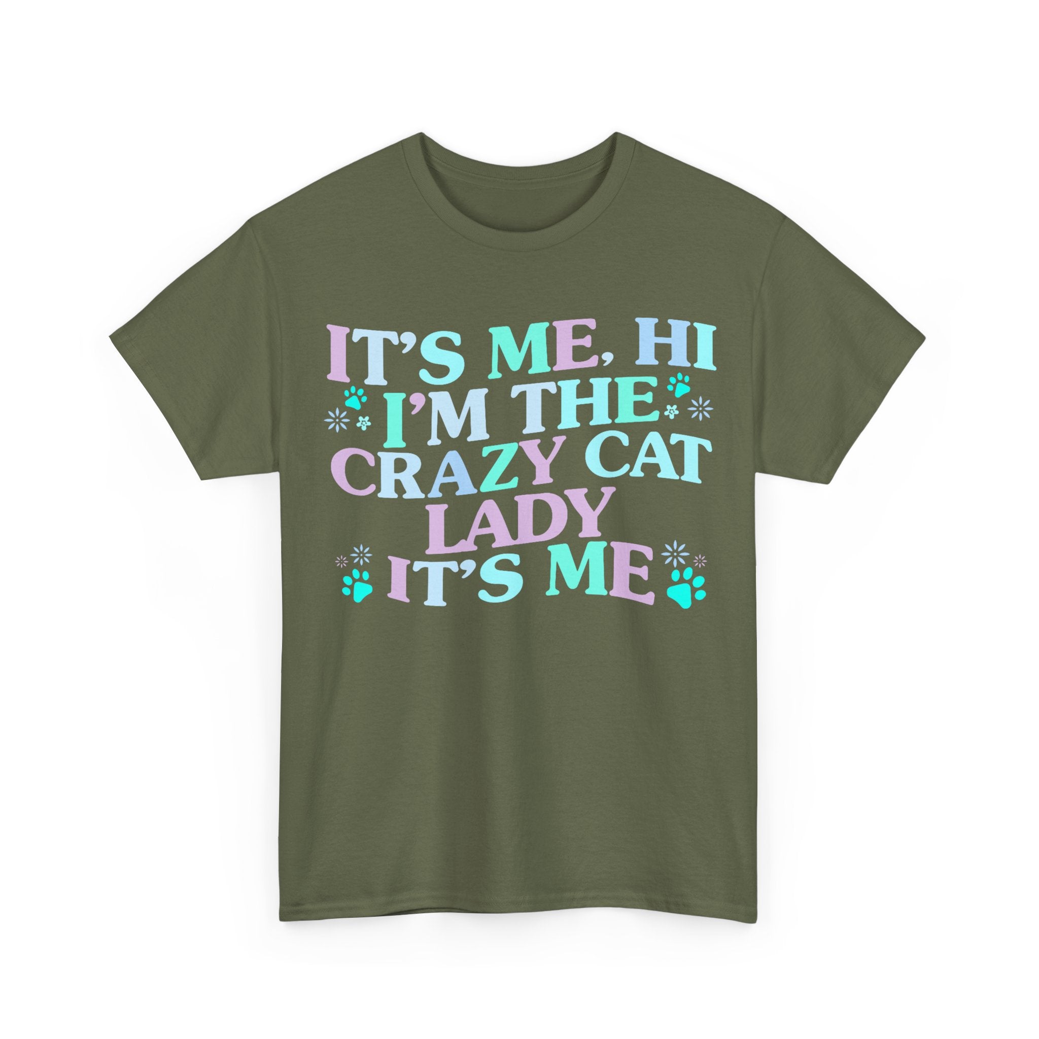 Its Me The Crazy Cat Lady Tee Shirt - Crazy Cat Lover T-Shirt - Funny Gift For Cat Owners NEW