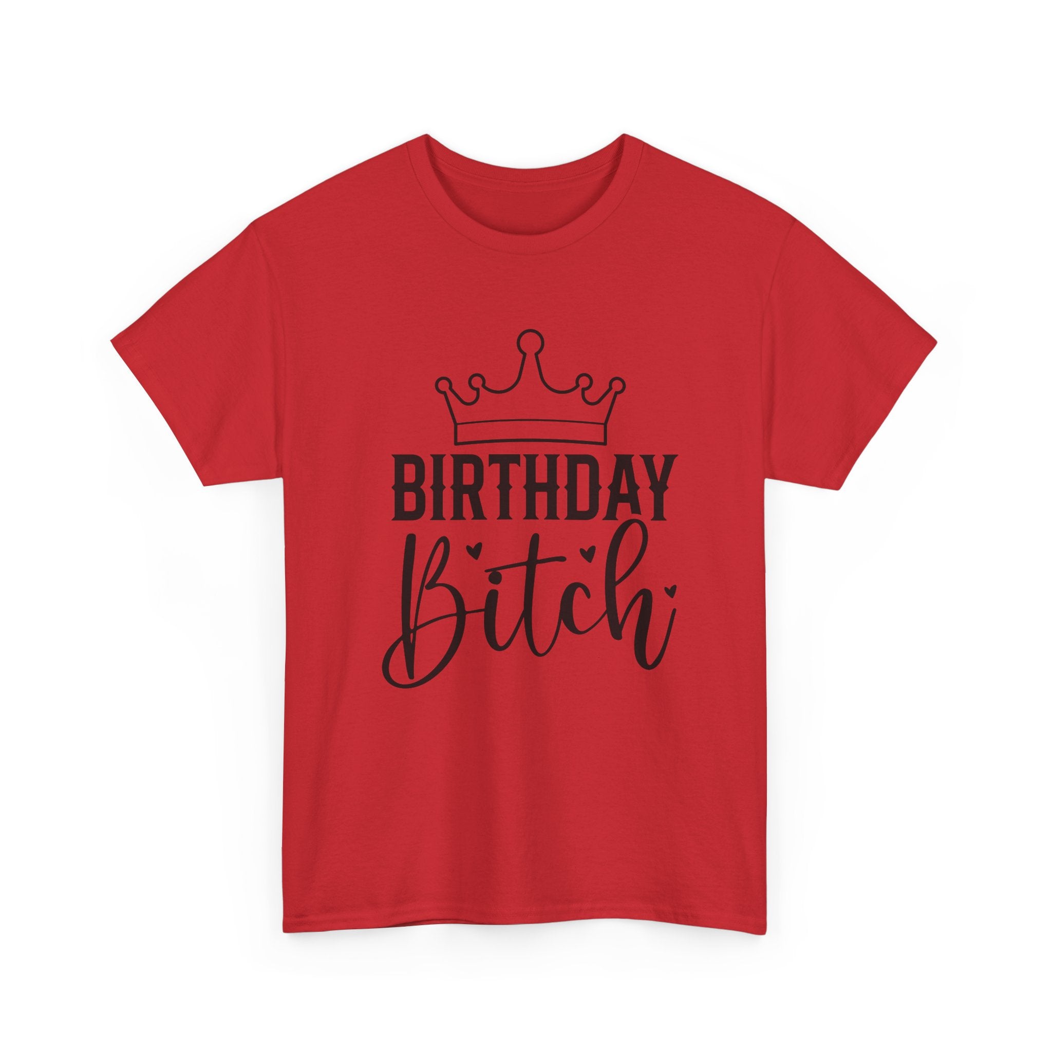 Birthday Bitch T-Shirt - Funny Rude Adult Crown Birthday Gift Tee for Women Girls