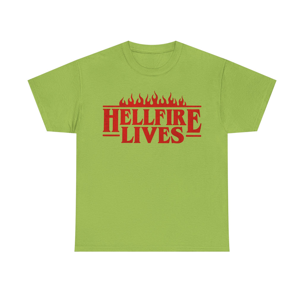 Hellfire Lives T-Shirt - Stranger Things Red Flame Graphic Tee Shirt - Hellfire Club Gift NEW