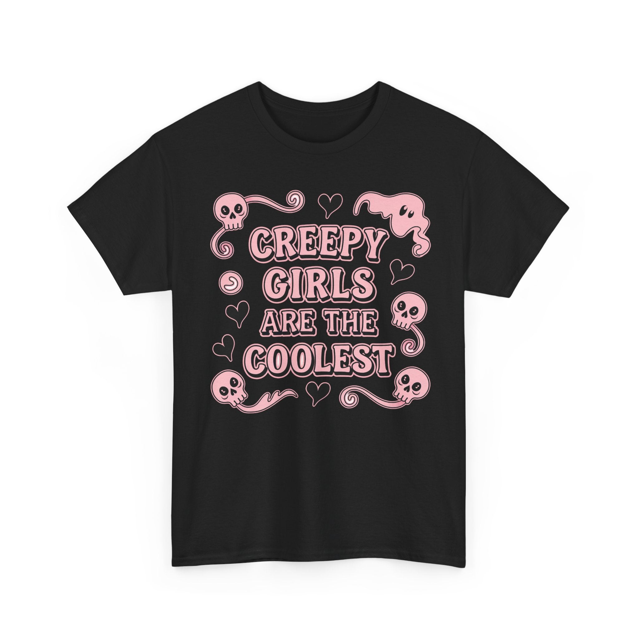Funny Witch T Shirt - Creepy Girls Are The Coolest - Tee Shirt For Witches - Wicken T-Shirt Gift NEW