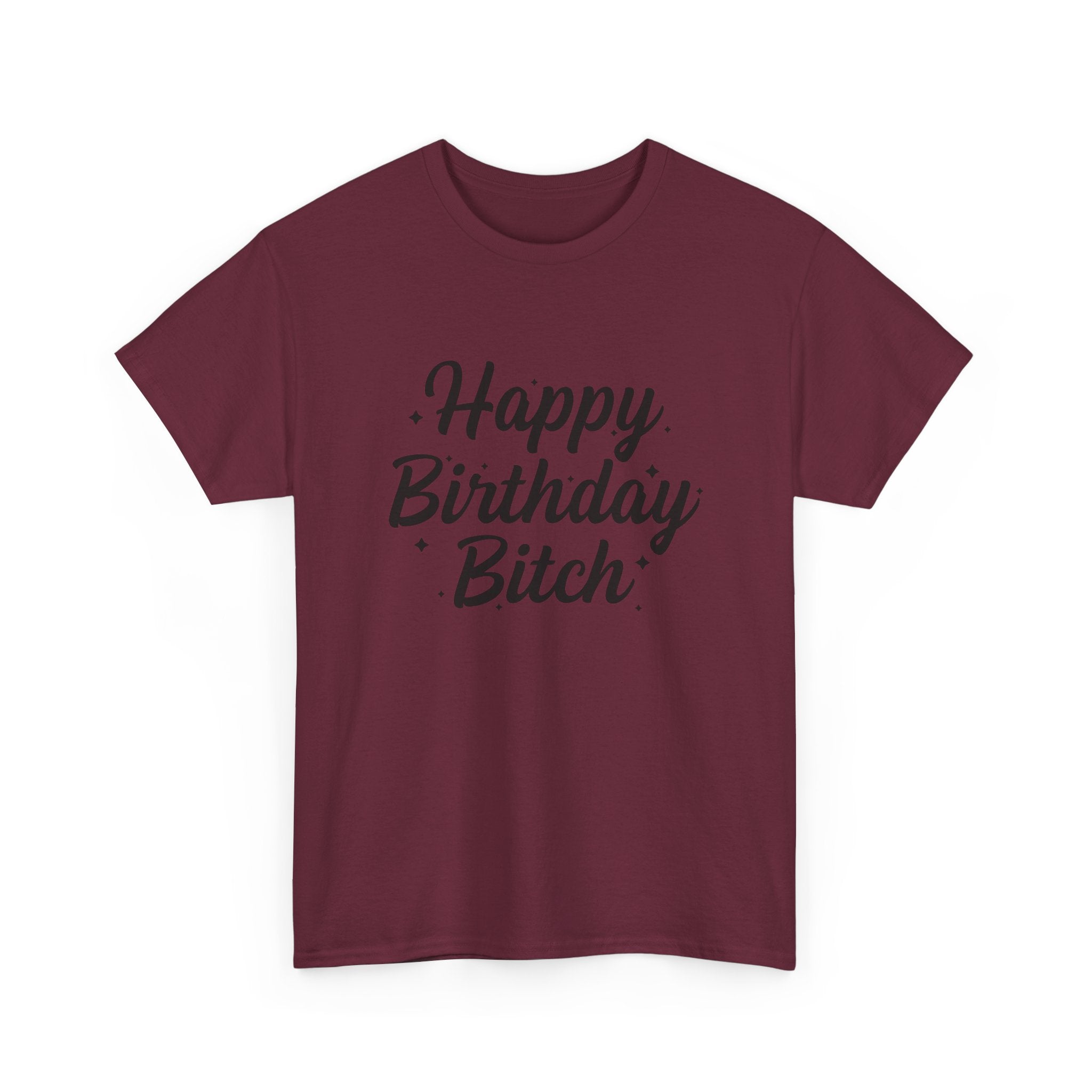 Birthday Tee Shirt - Happy Birthday Bitch - Funny Adult Graphic T-Shirt Gift
