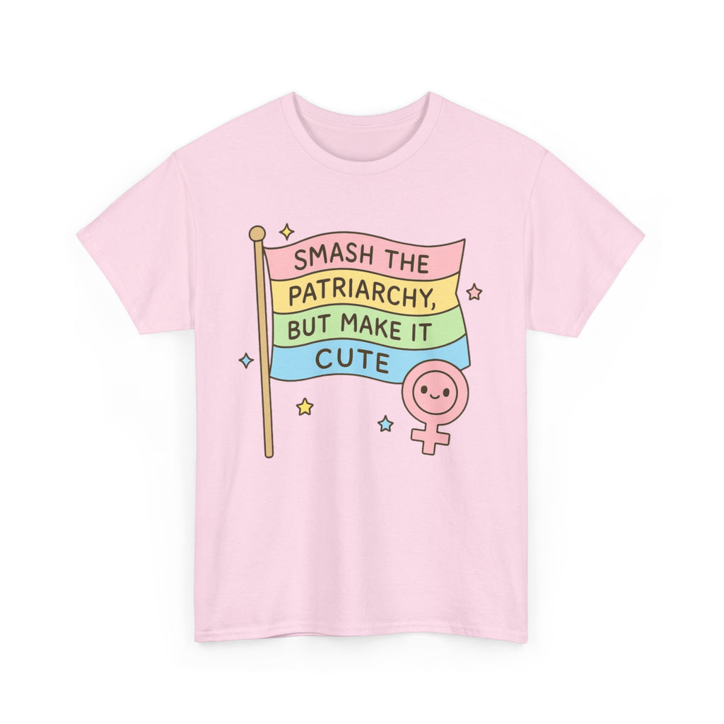 Funny Feminism T-Shirt - Smash The Patriachy But Make It Cute - Tee Shirt Gift For Strong Women Feminist - Anti Patriachy