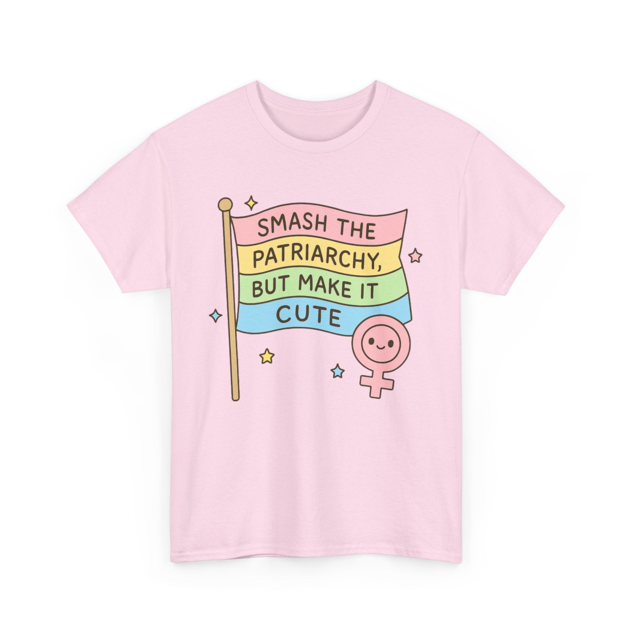 Funny Feminism T-Shirt - Smash The Patriachy But Make It Cute - Tee Shirt Gift For Strong Women Feminist - Anti Patriachy