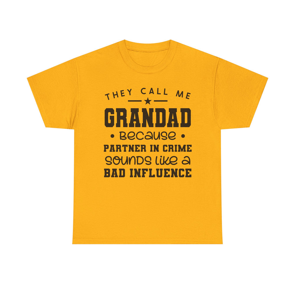 They Call Me Grandad Tee Shirt - T-Shirt For Grandfather - Funny Gift For Grandpa Grandad NEW