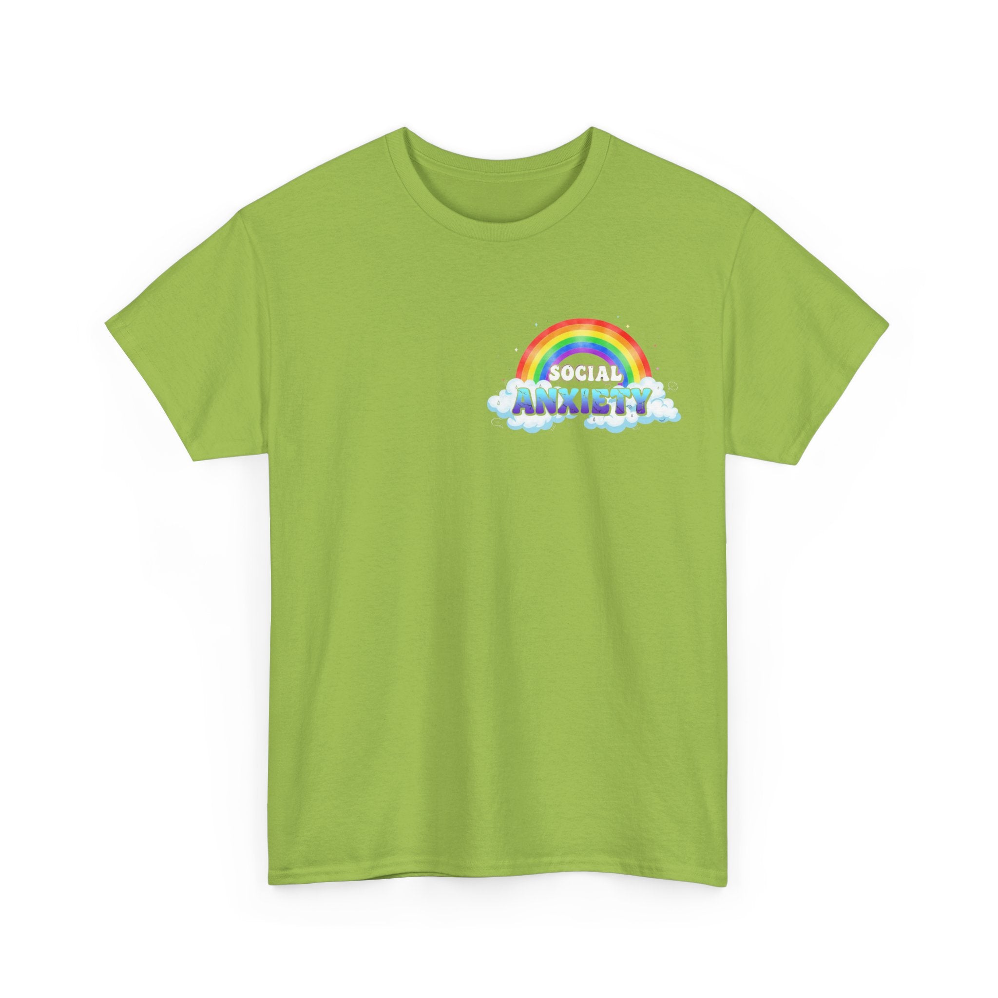 Social Anxiety Rainbow T-Shirt - Autism ADHD Neurodiverse Tee Shirt Gift
