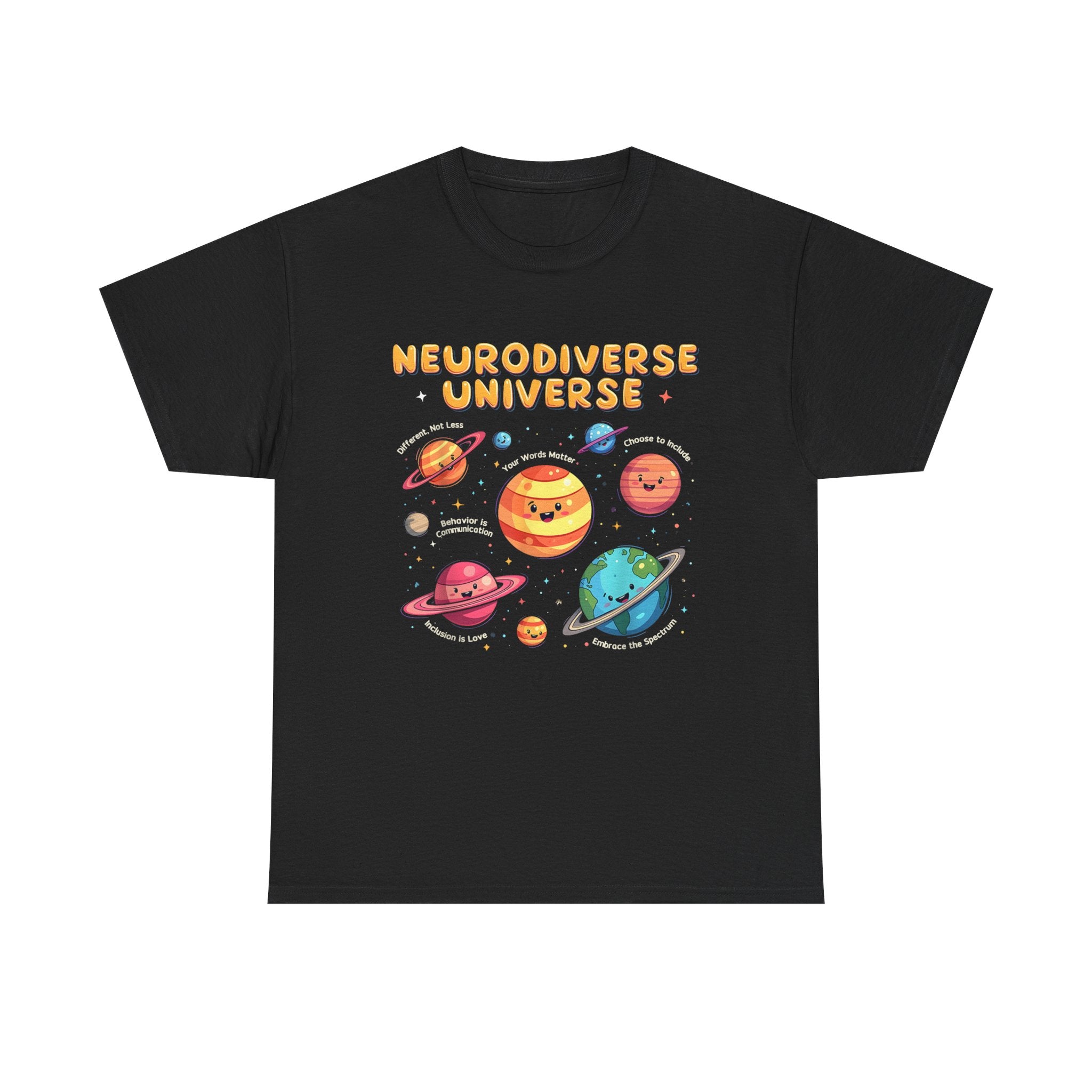 Neurodiverse Universe T-Shirt - Autism, ADHD, ASD Awareness Gift Tee Shirt NEW