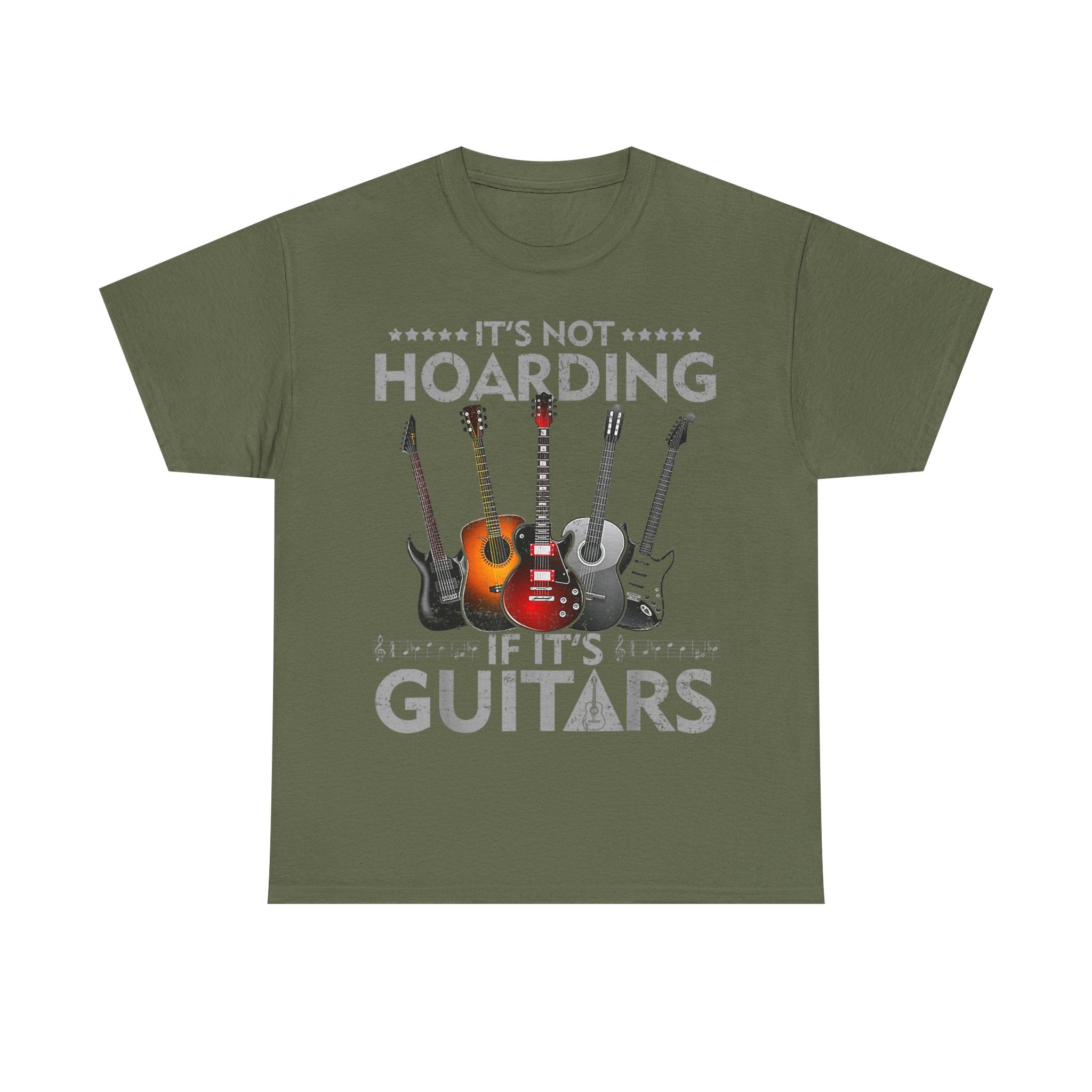 It's Not Hoarding If It's Guitars T-Shirt - Funny Guitarist Gift Tee Shirt