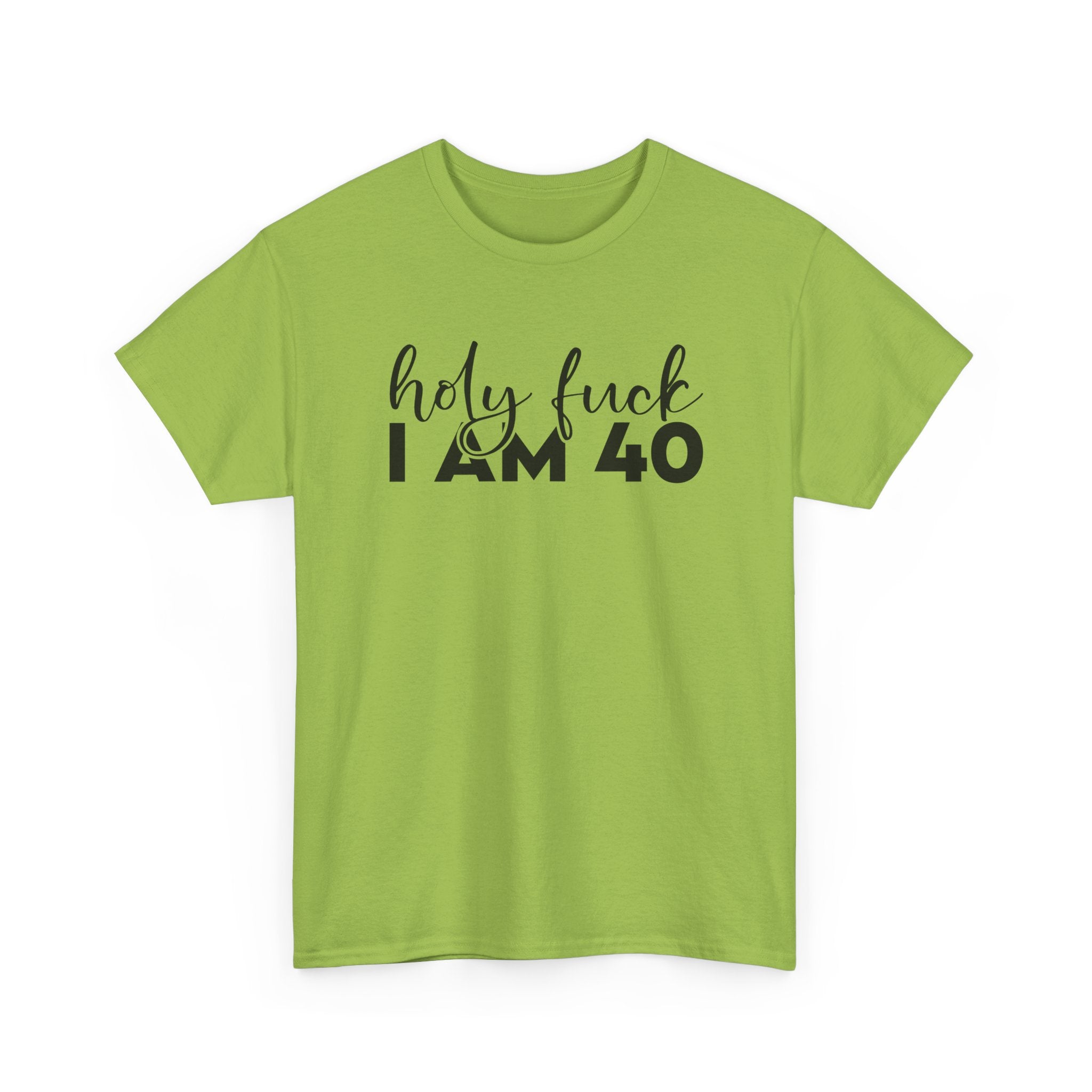 40th Birthday Tee Shirt - Holy F*** I Am 40 - Funny Forty Milestone 40 T-Shirt Gift