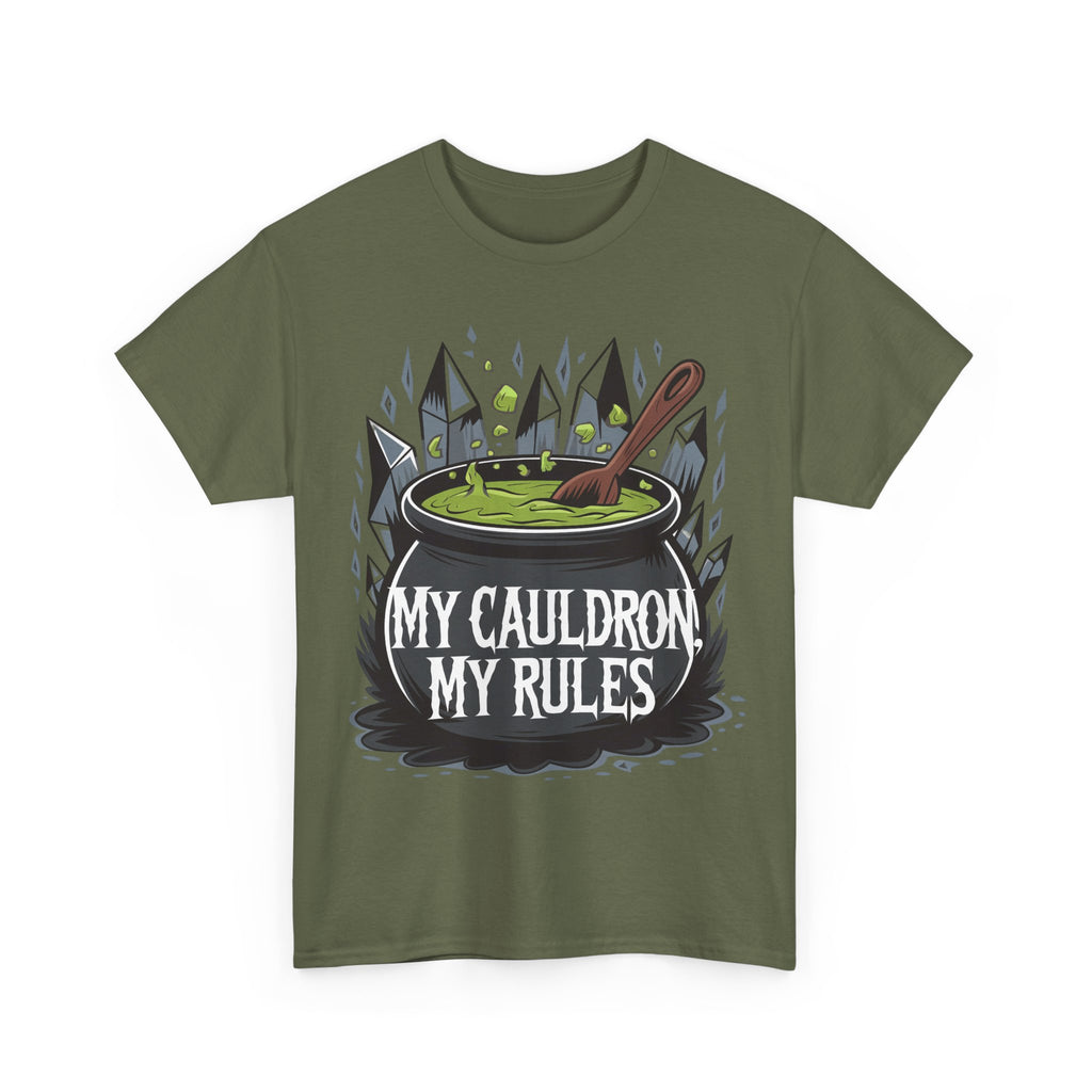 Funny Witch T-Shirt - My Cauldron My Rules - Wicken t Shirt - Gift Tee For Witches NEW