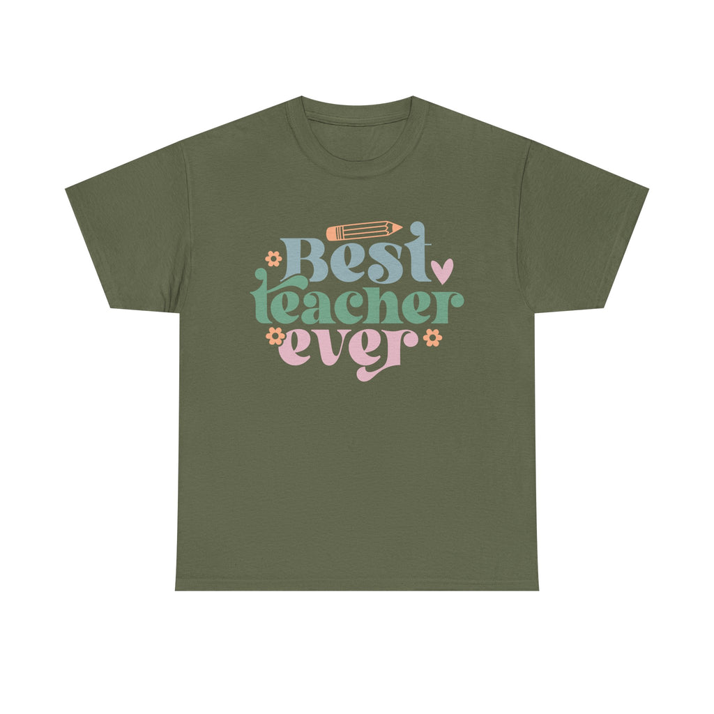 Best Teacher Ever Tee Shirt - T-Shirt Gift - Present For Teachers - NEW