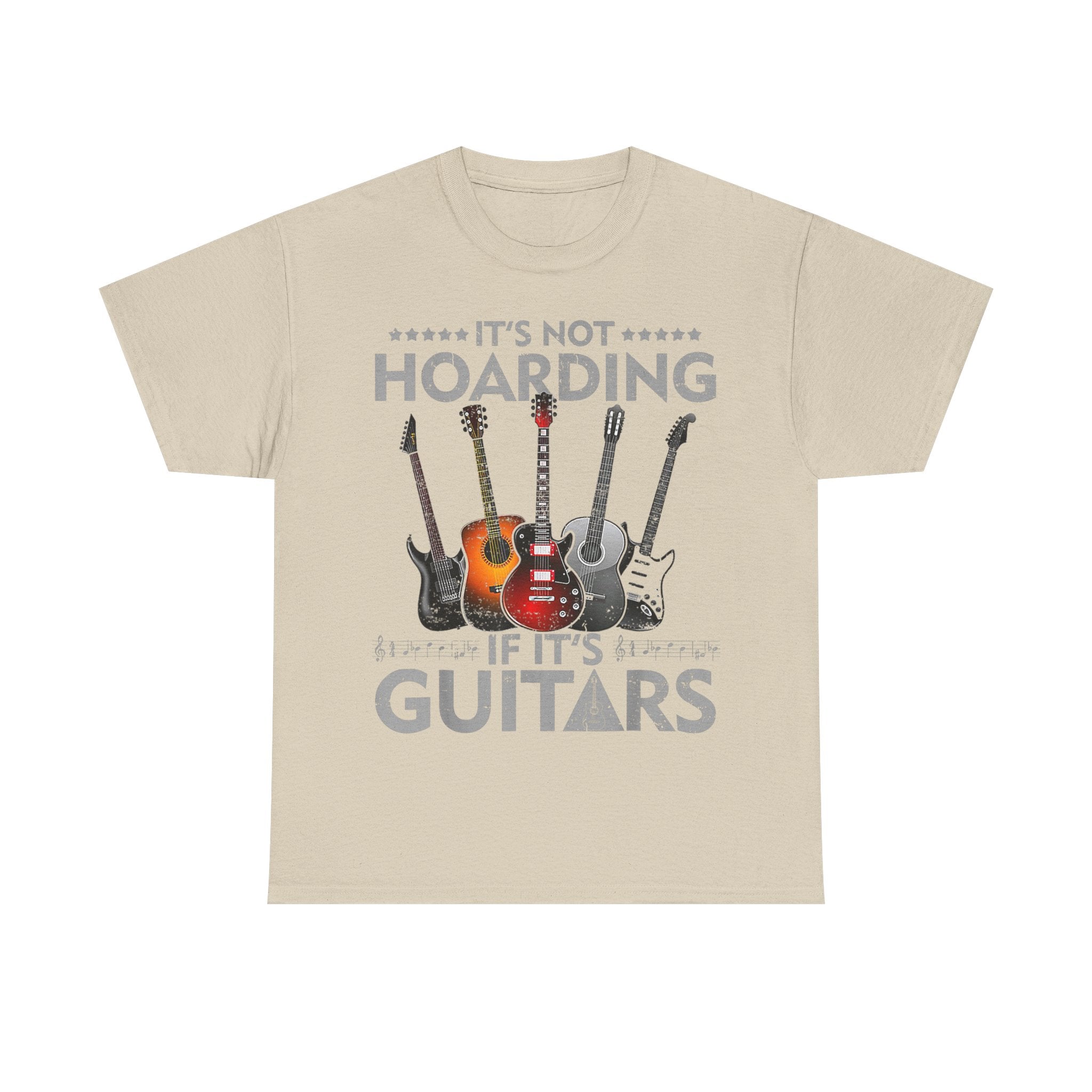 It's Not Hoarding If It's Guitars T-Shirt - Funny Guitarist Gift Tee Shirt