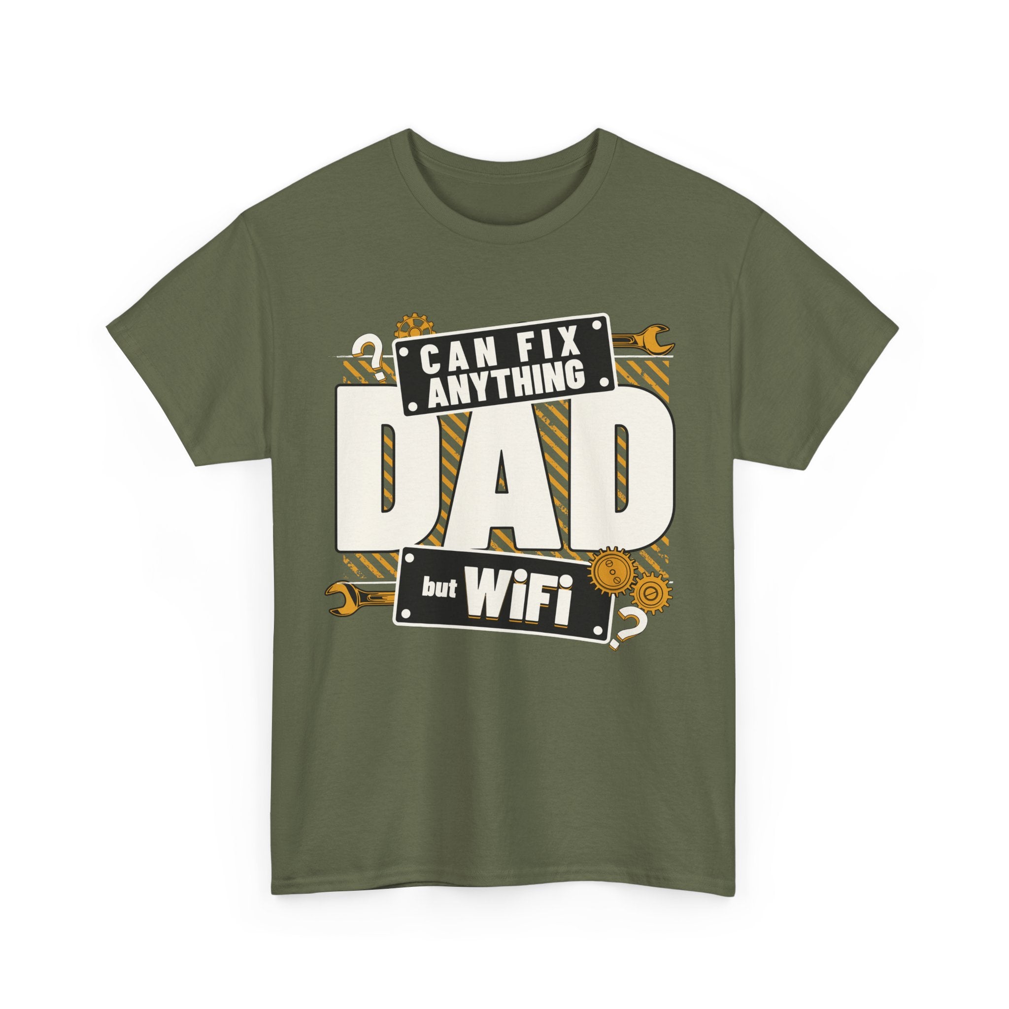 Funny T-Shirt - Dad Can Fix Anything But WiFi - Fathers Day Gift - Dad Birthday Tee Shirt - NEW