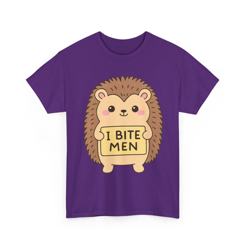Funny Feminism T-Shirt - I Bite Men - Tee Shirt For Feminist - Anti Patriachy Gift NEW