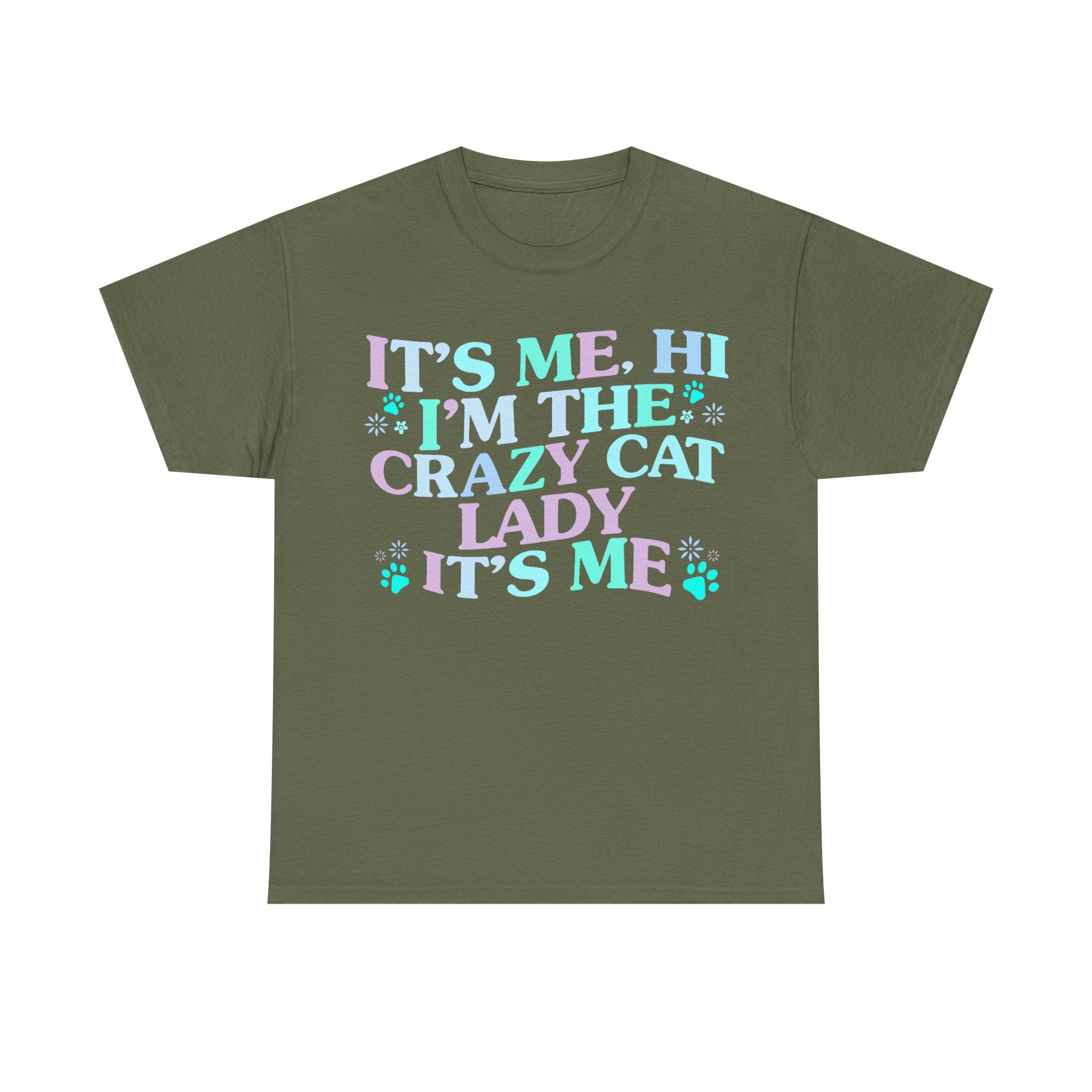 Its Me The Crazy Cat Lady Tee Shirt - Crazy Cat Lover T-Shirt - Funny Gift For Cat Owners NEW