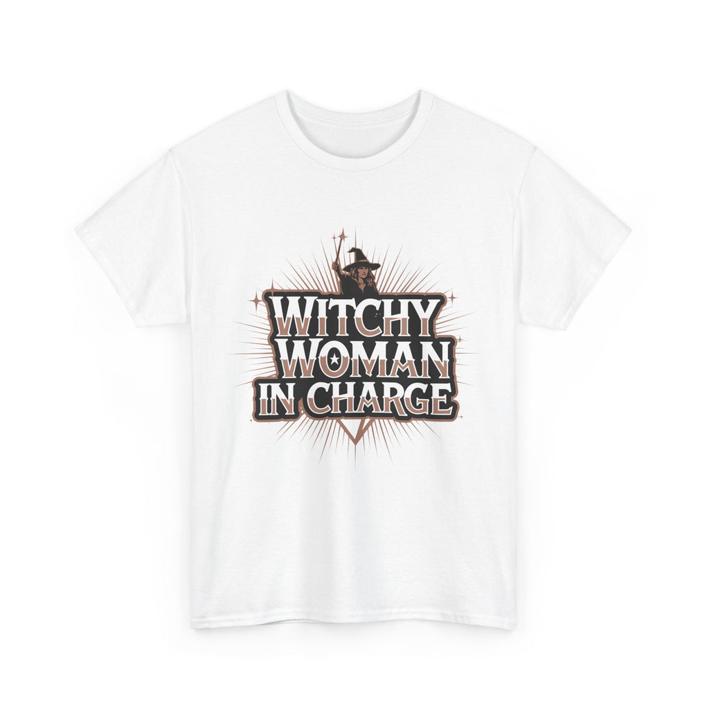 Funny Witch T Shirt - Witchy Woman In Charge T- Shirt - Wicken Gift Tee NEW