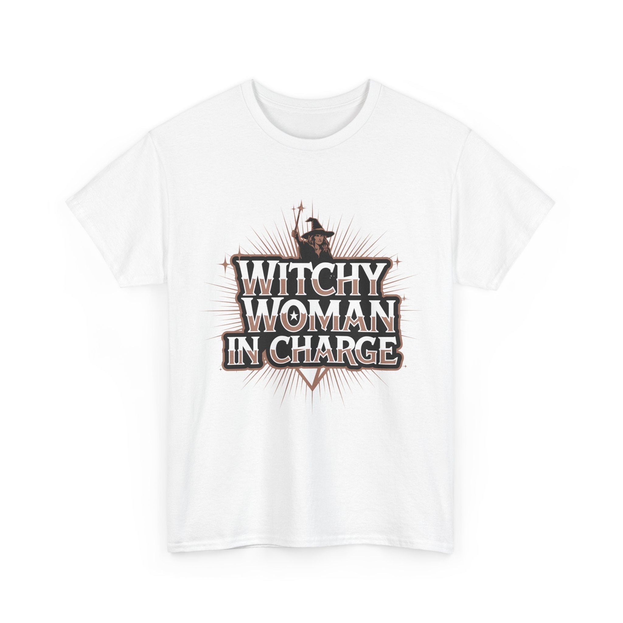 Funny Witch T Shirt - Witchy Woman In Charge T- Shirt - Wicken Gift Tee NEW